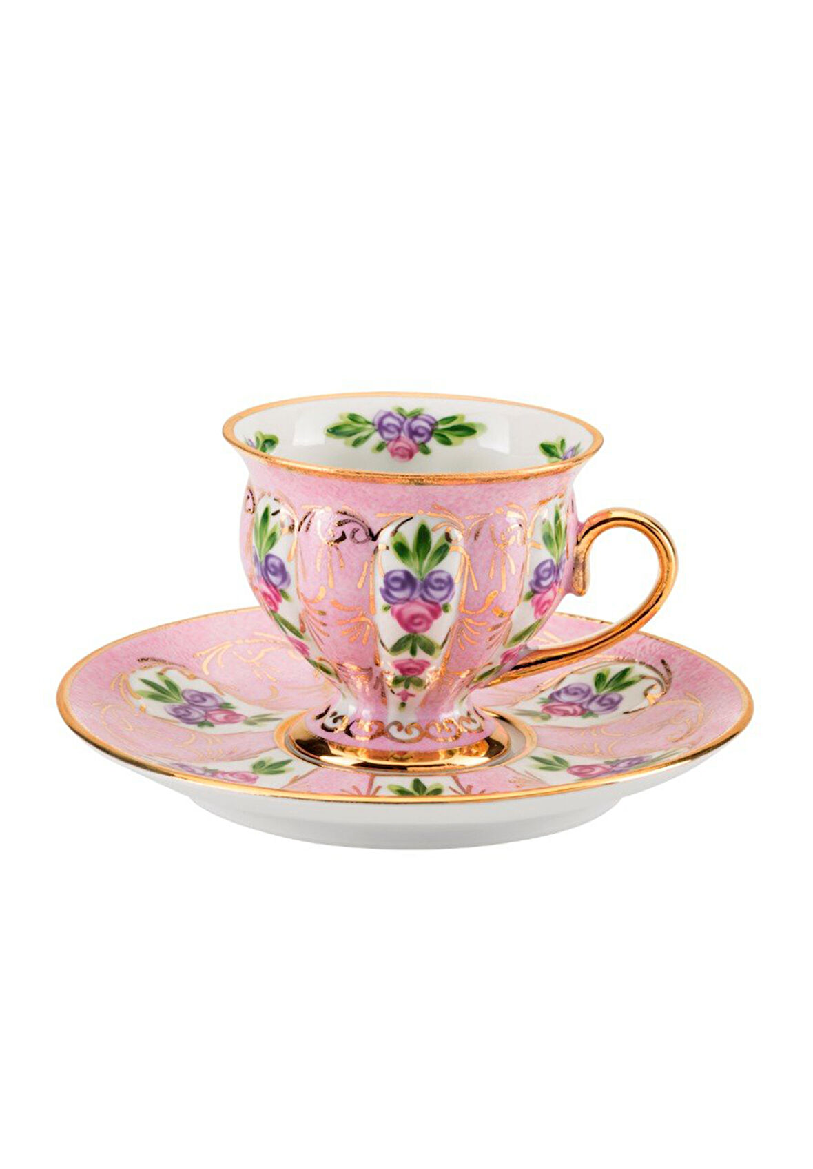 Papatya Çiçekli Fincan Takımı 2'li