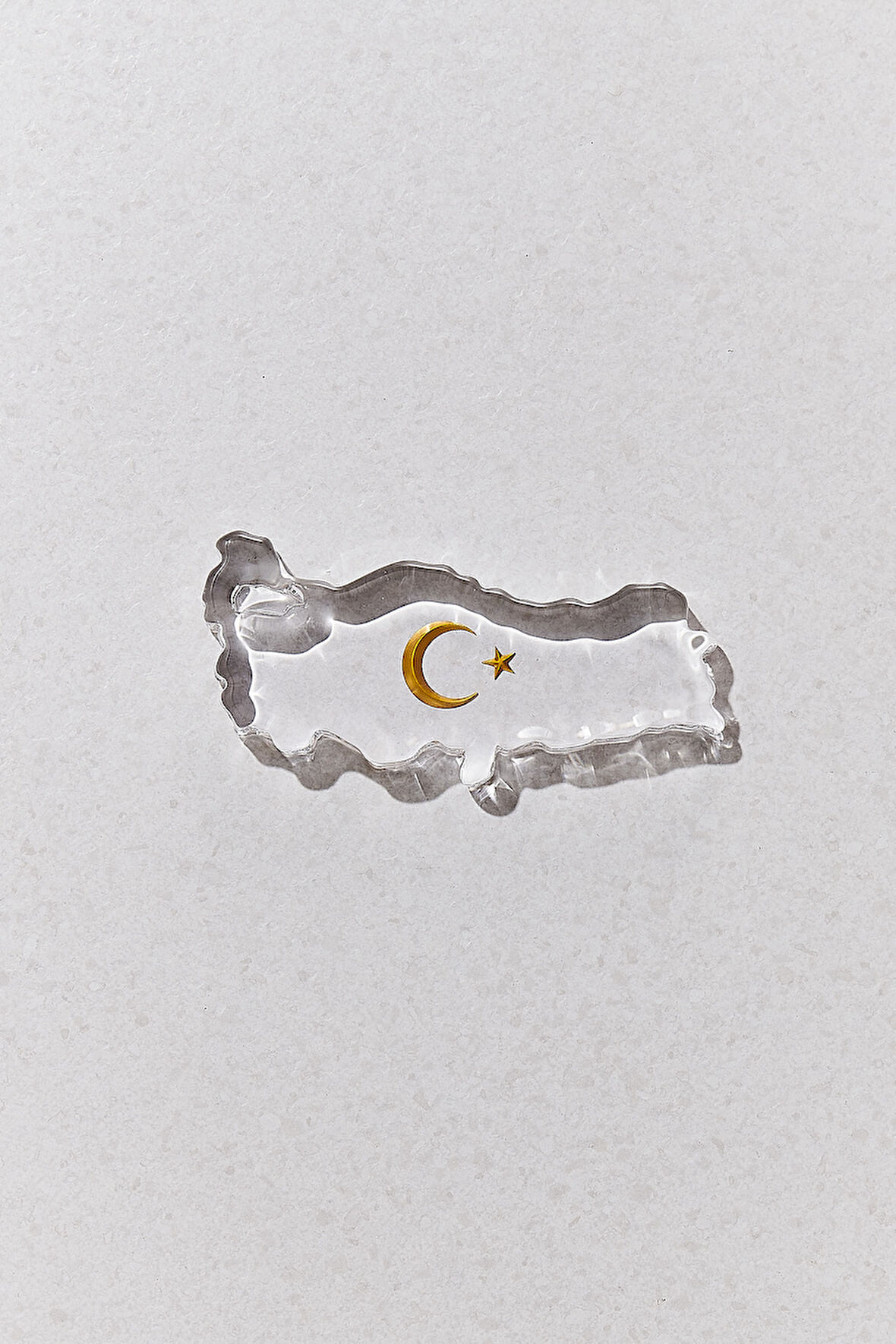 Türkiye Haritası Ayyıldız Kağıt Ağırlık