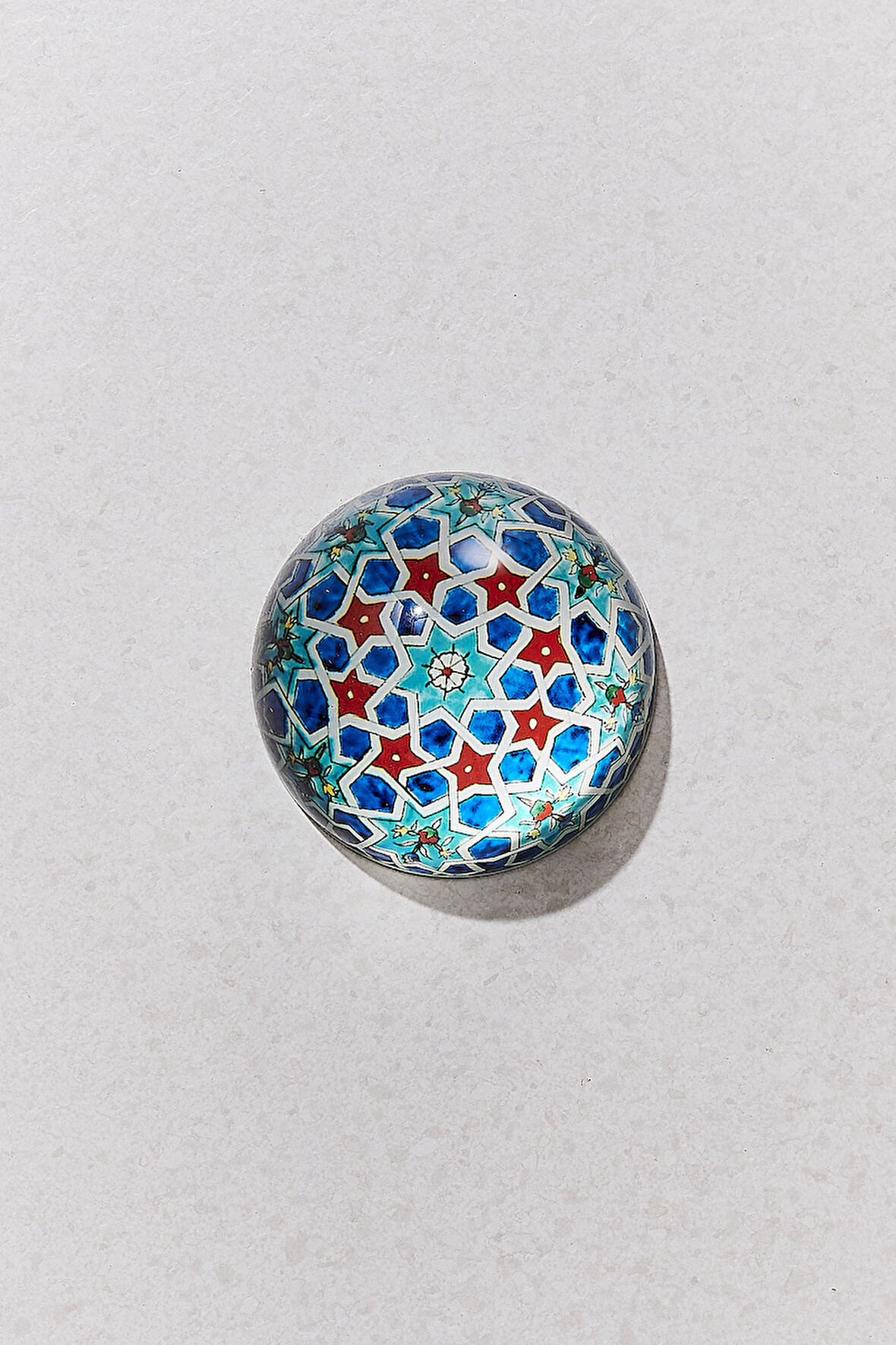 Kütahya Kağıt Ağırlığı Kırmızı Mavi