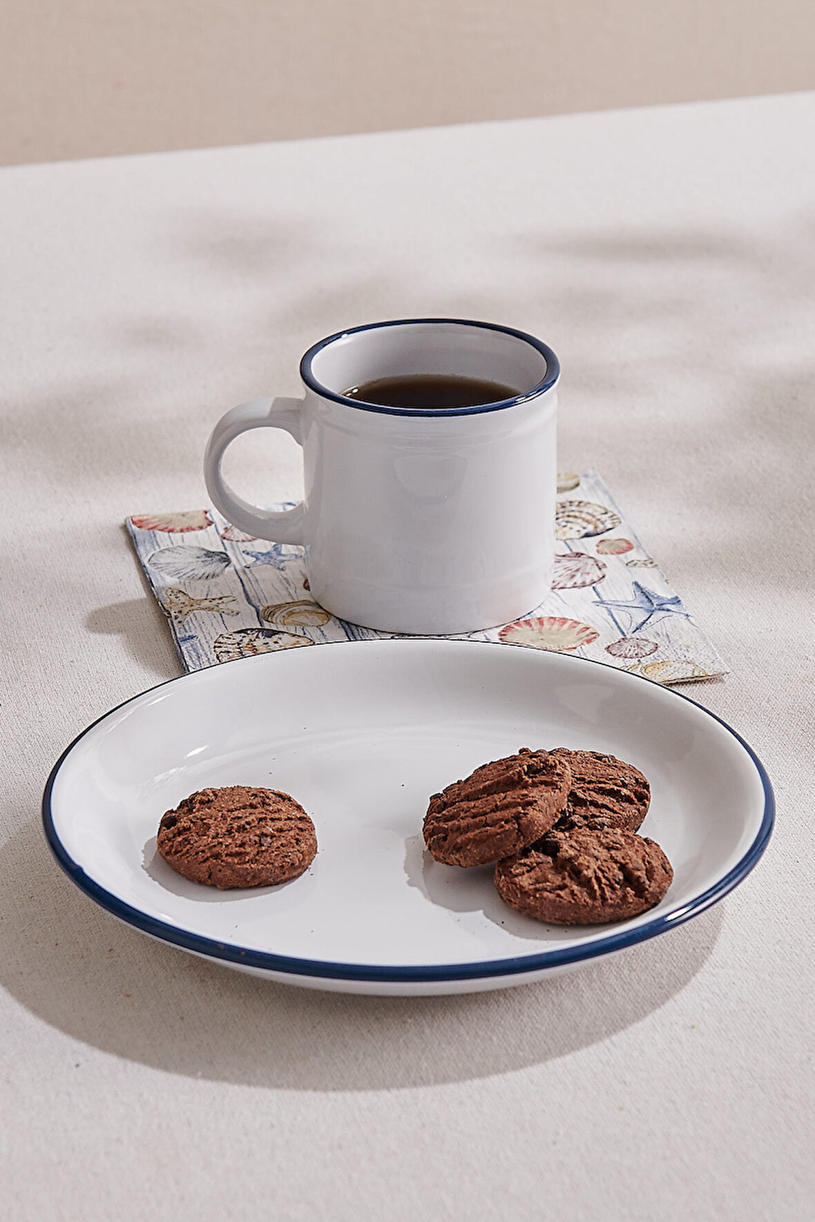 Electrum Seramik Pasta Tabağı Beyaz