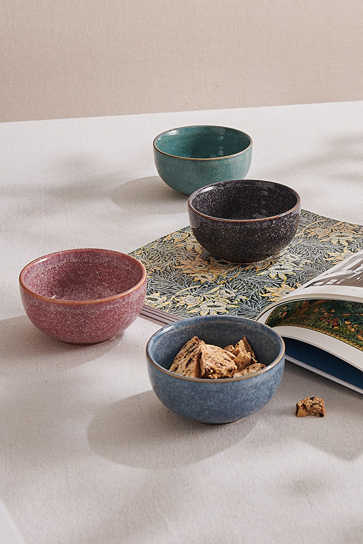 Colorful Seramik Kase Seti 4’lü