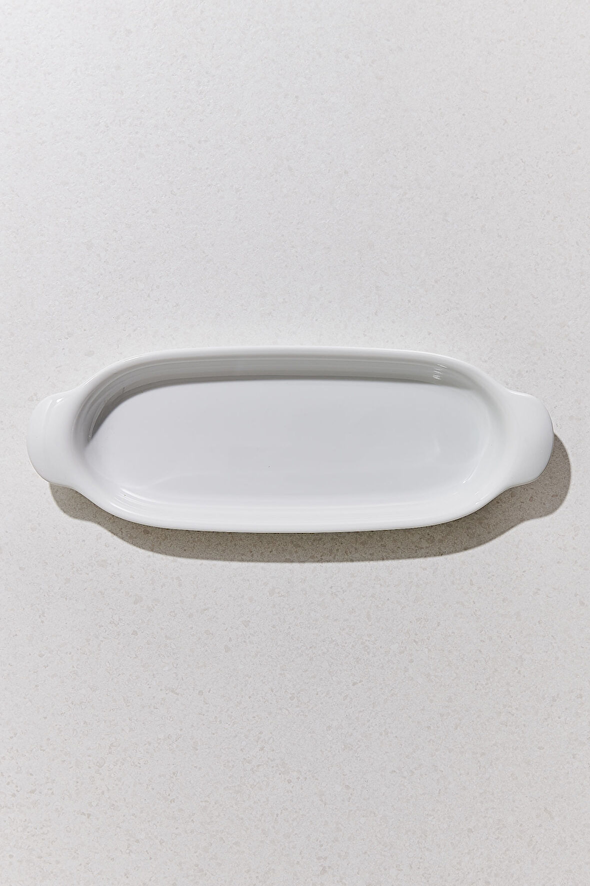 Organic Porselen Oval Fırın Kabı 41 cm Beyaz