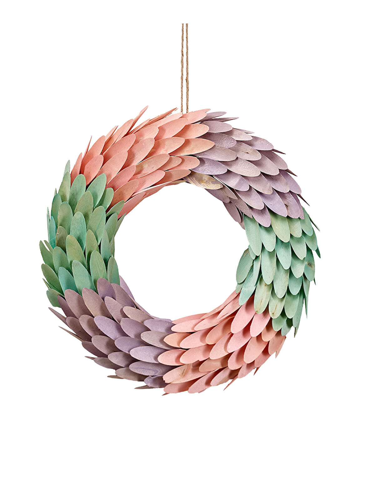 Çelenk / Kapı Süsü 43 cm Pembe