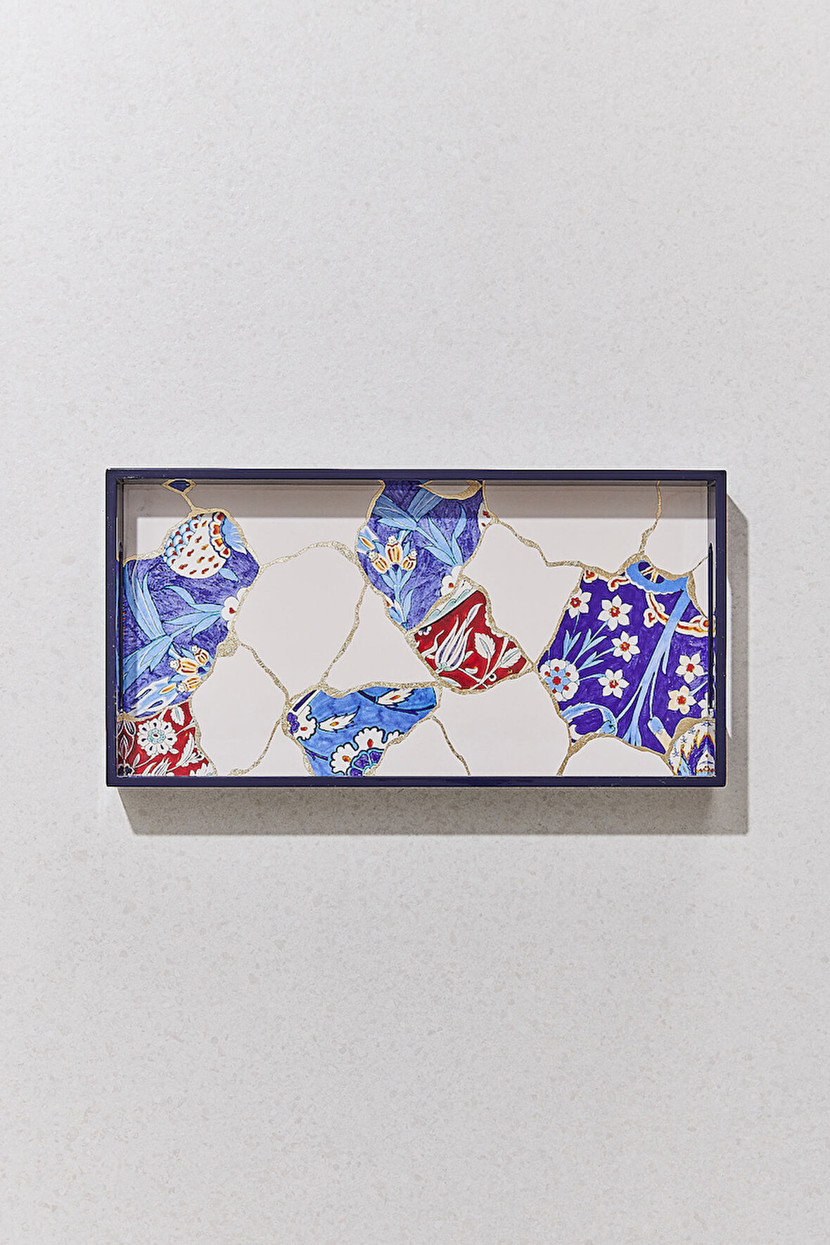 Kintsugi Tepsi Kobalt 35x18x3.5 Cm