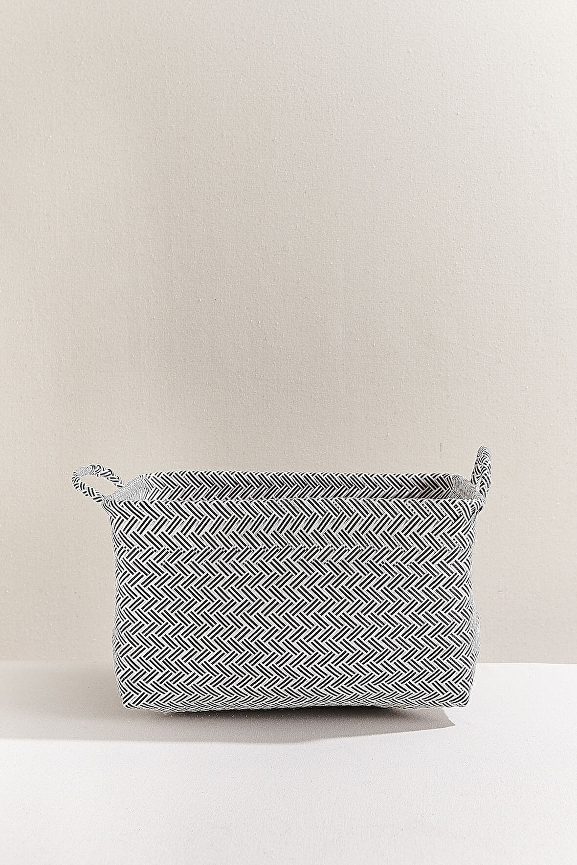 Zikzak Sepet M Siyah Beyaz