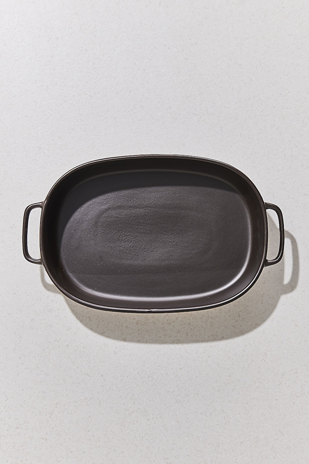 Norge Seramik Fırın Kabı 40 cm Siyah