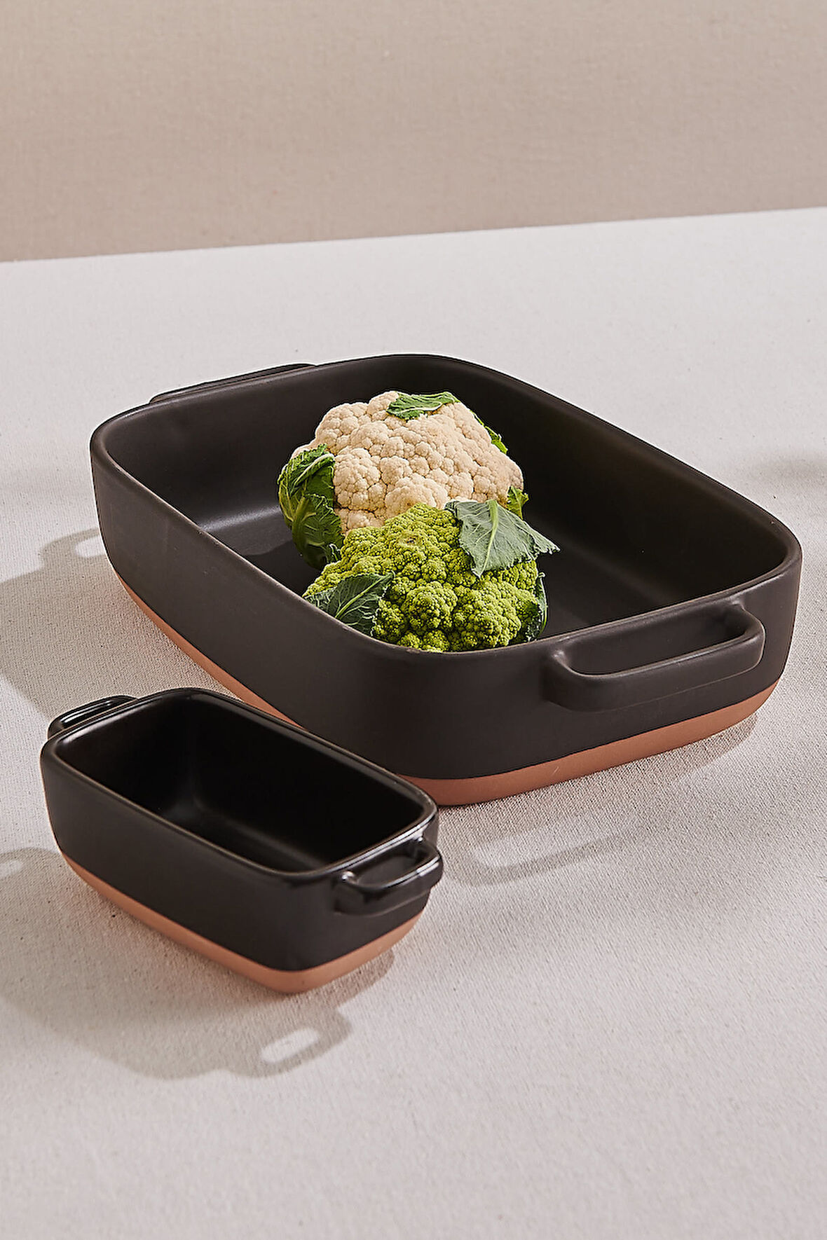 Norge Seramik Fırın Kabı 35 cm Siyah