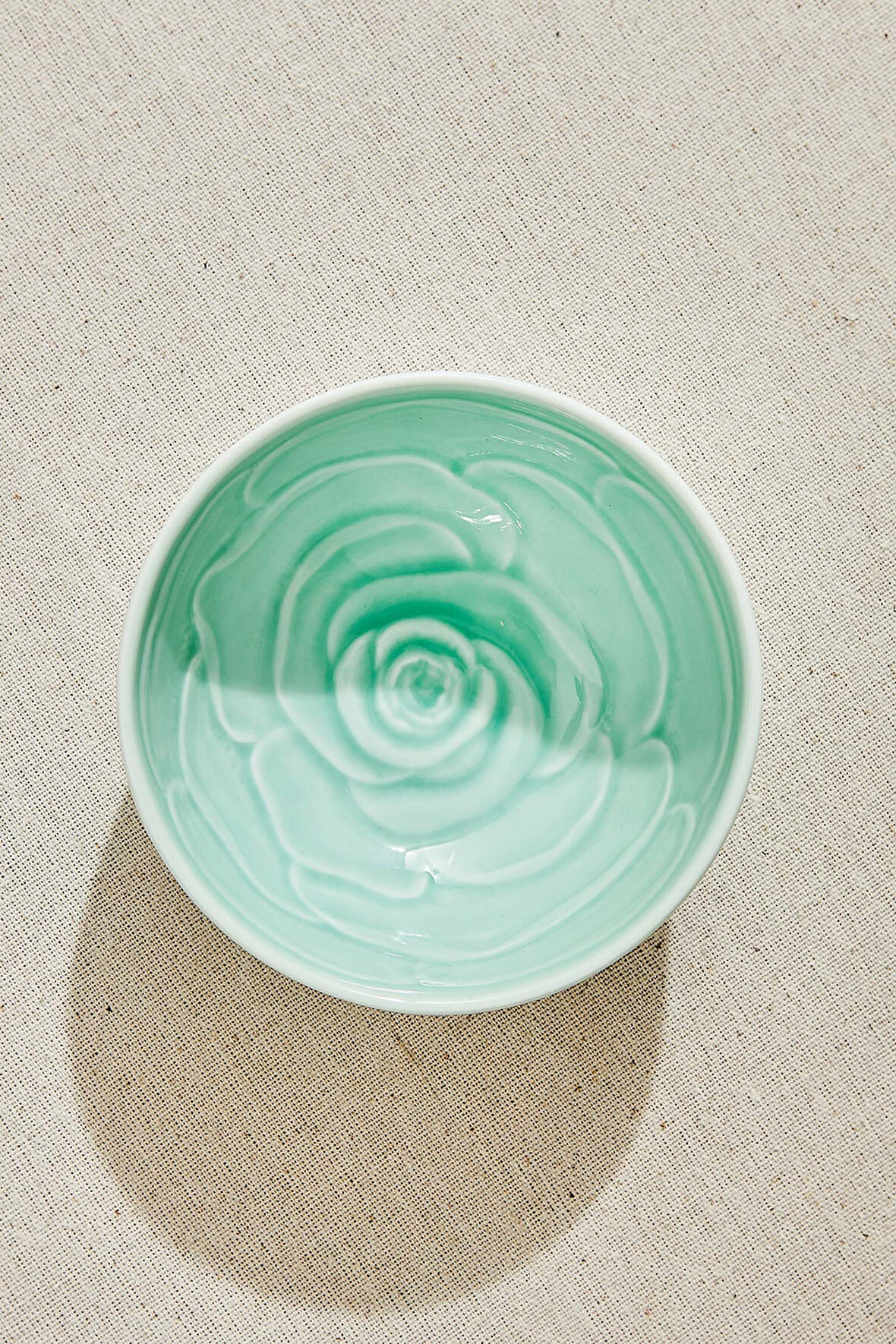 Rose Seramik Salata Kase Yeşil