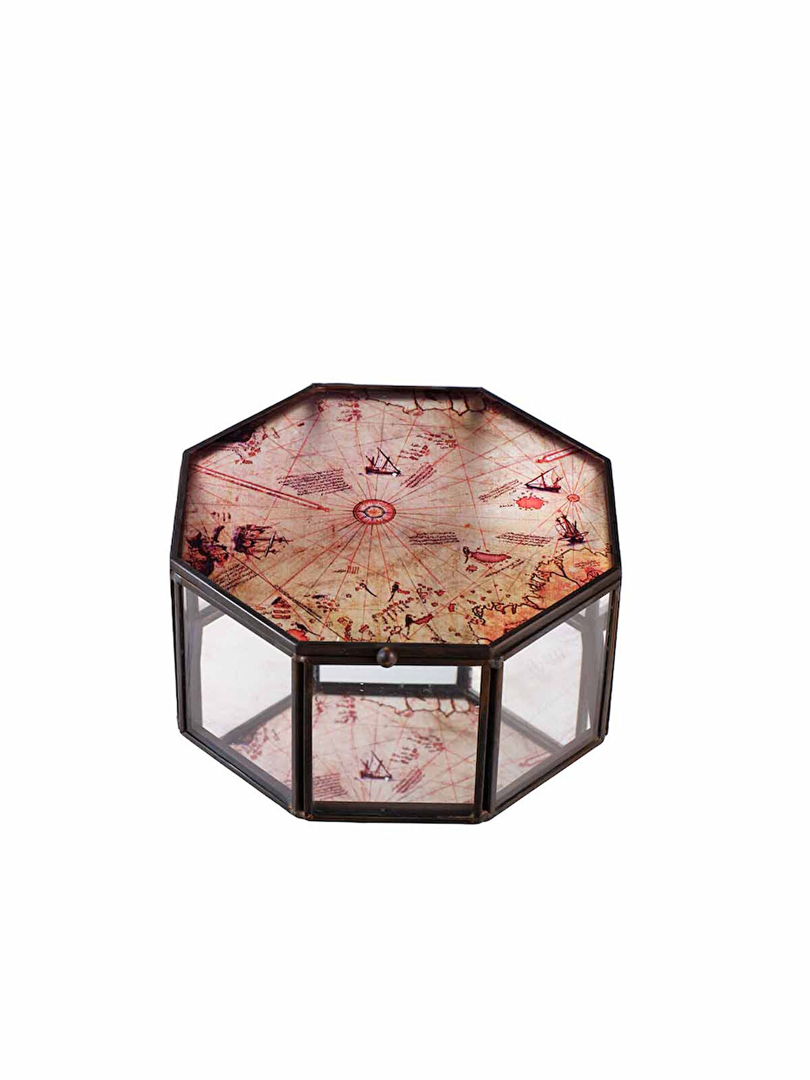 Pirİ Reis Sekizgen Kutu 12.7x12.7x6.5 cm