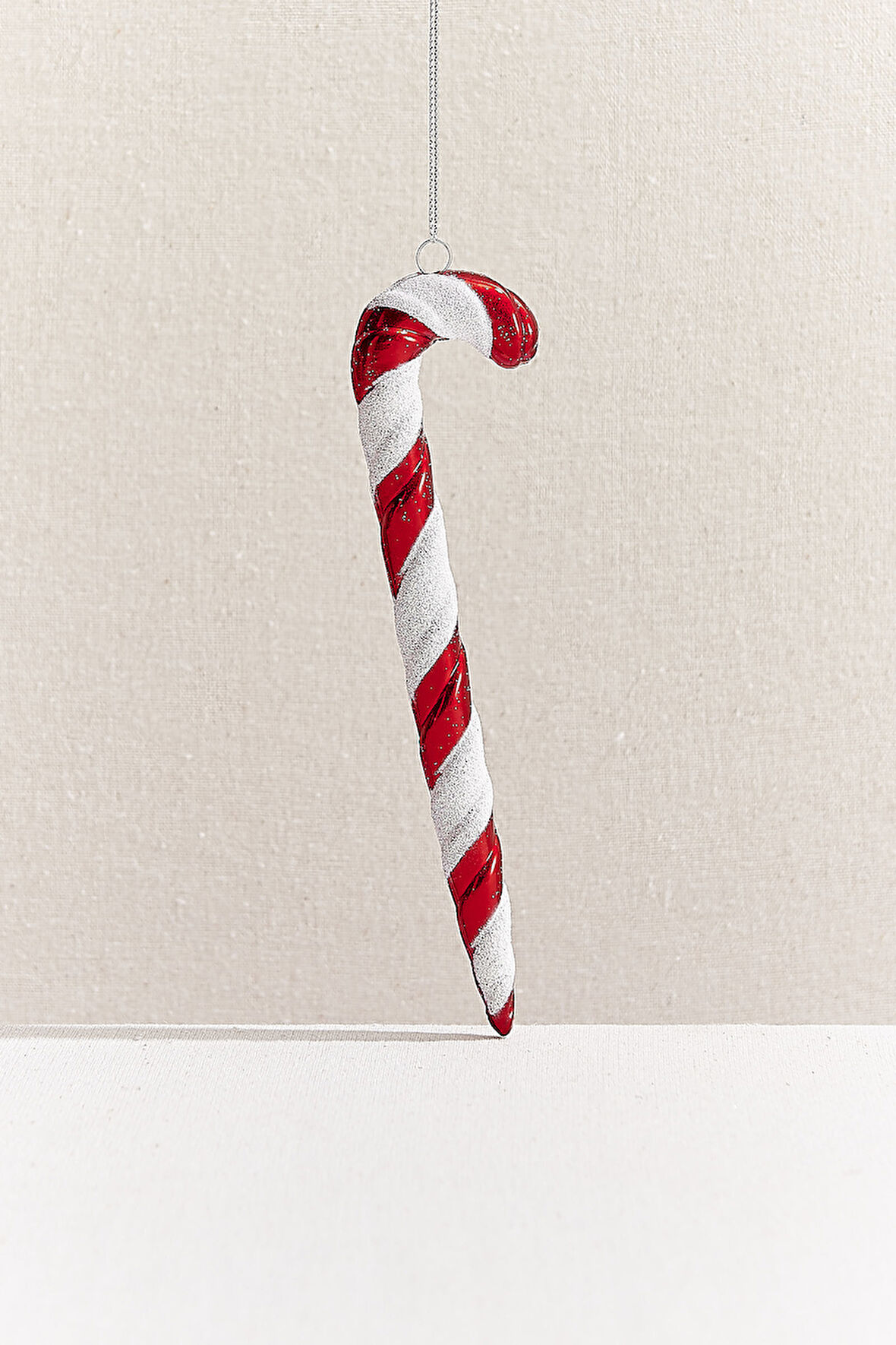 Baston Şeker Ağaç Süsü Kırmızı Beyaz