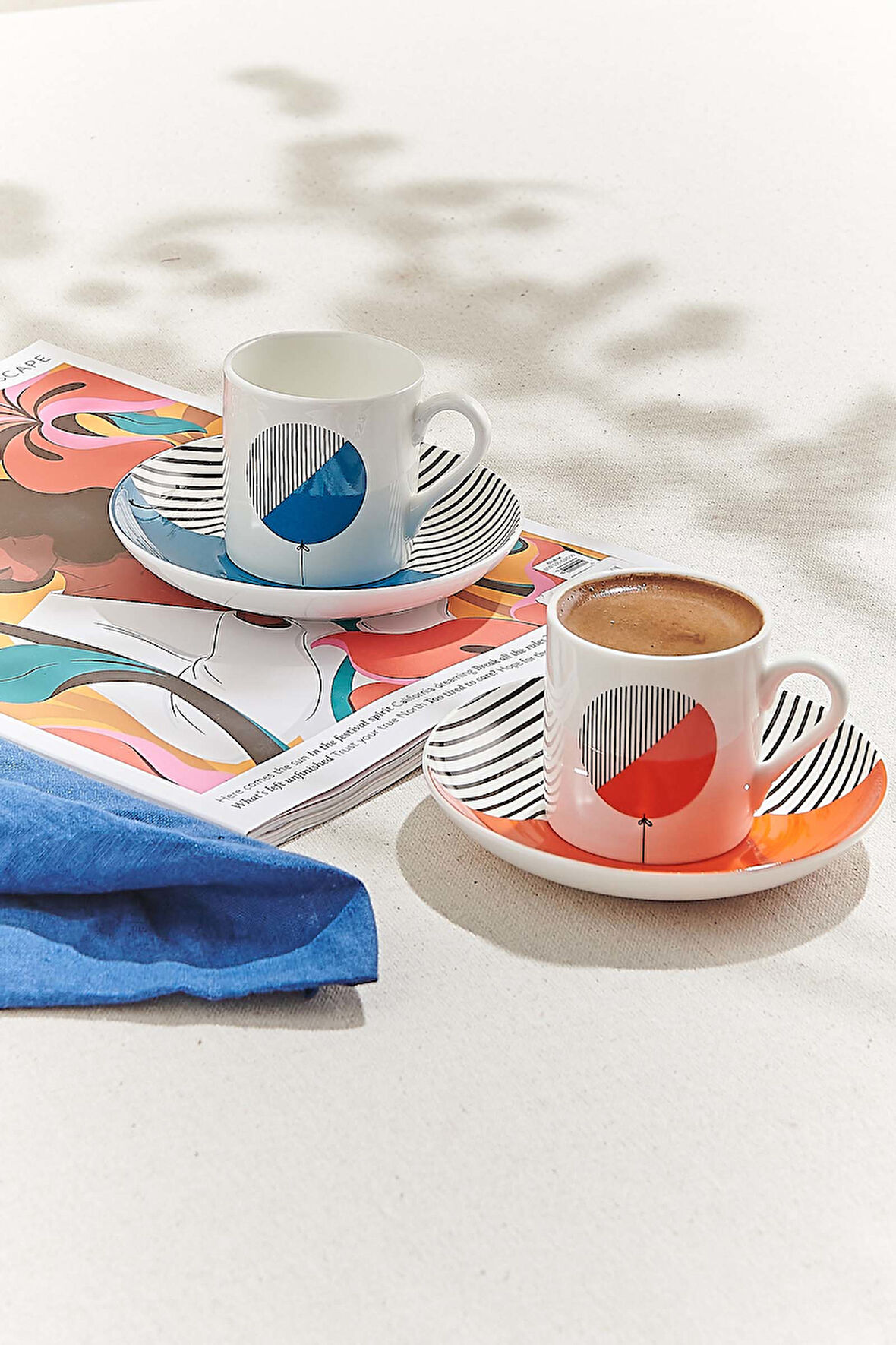 Balon Porselen Fincan Seti 2'li