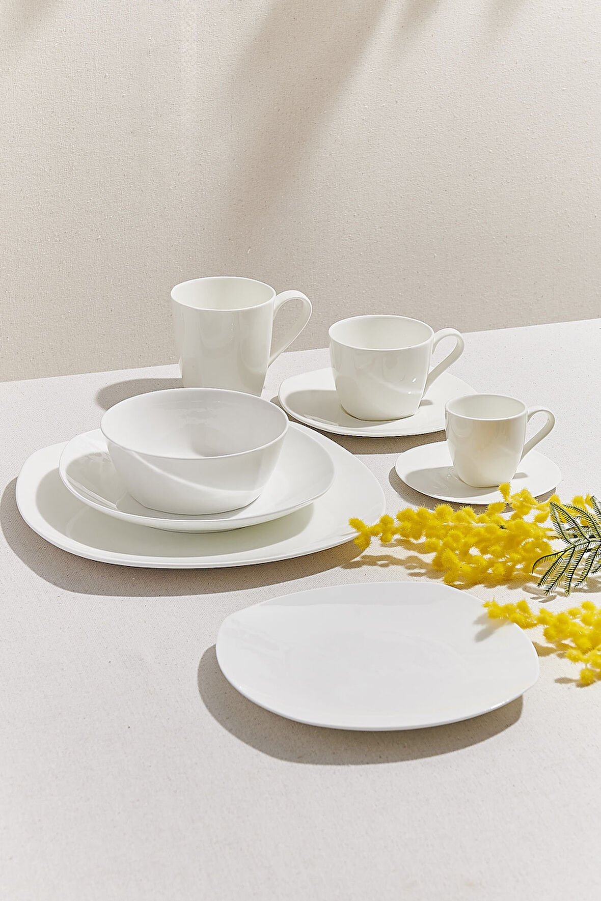 Cubic Porselen Pasta Tabağı