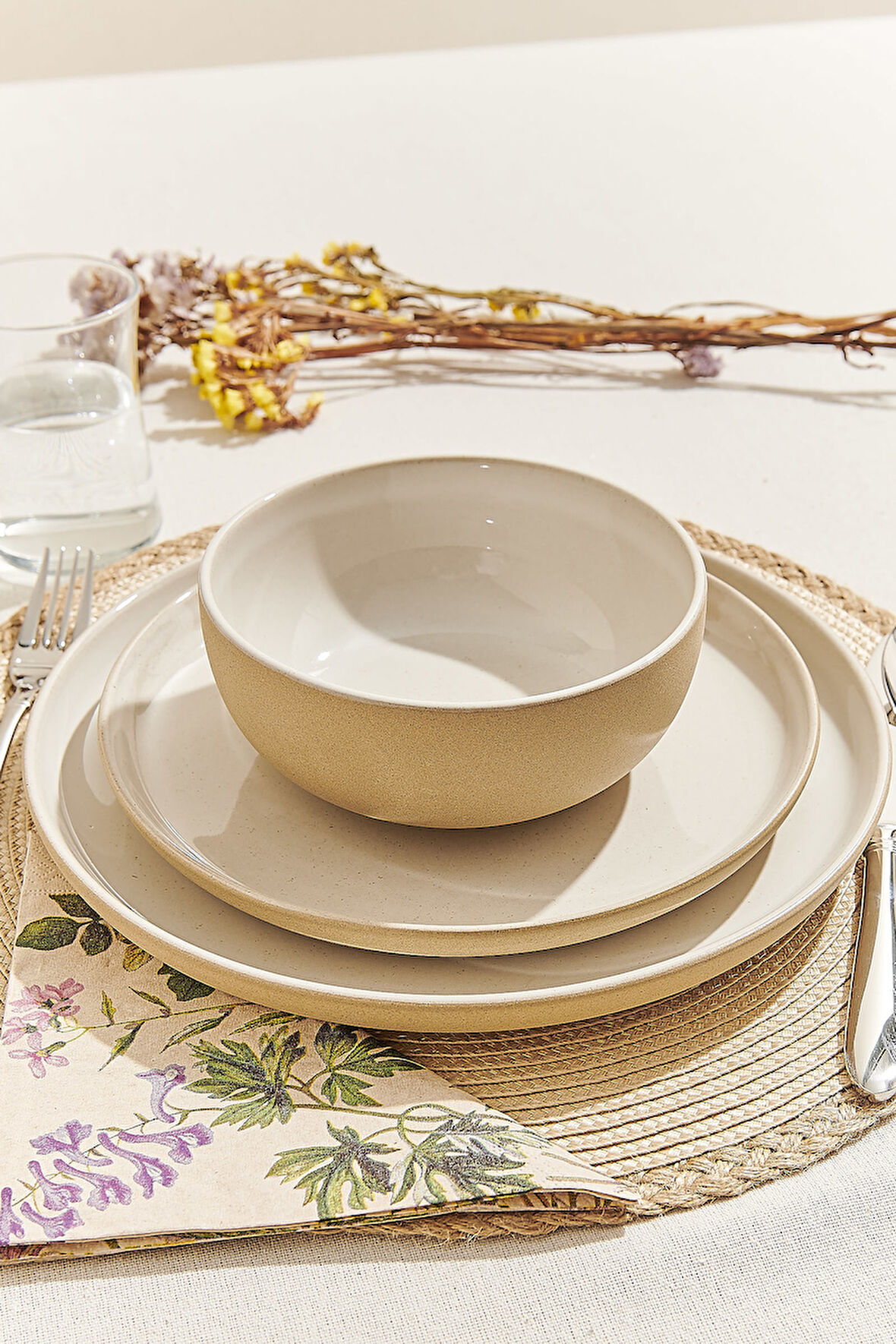 Eco Seramik Pasta Tabağı Beyaz