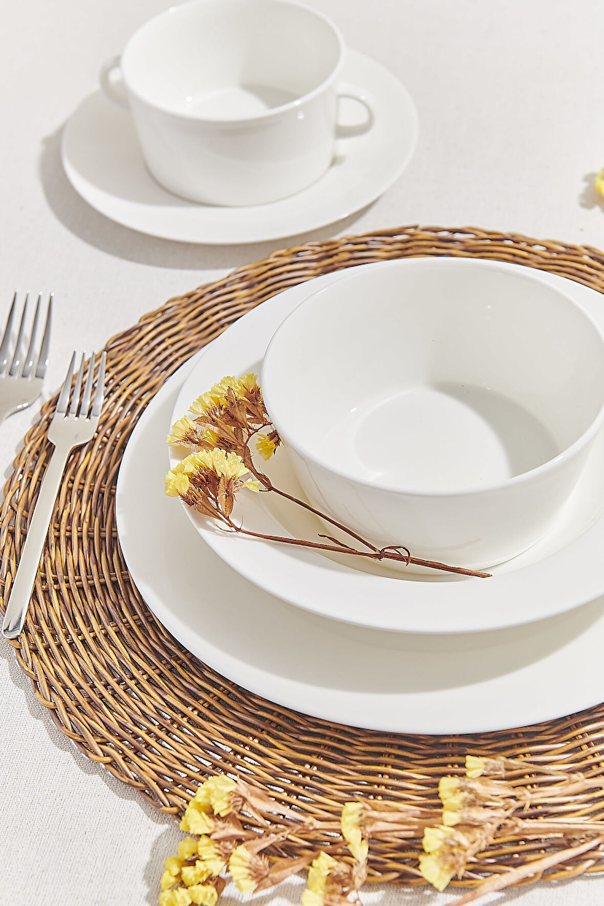 Wicker Amerikan Servis Kahverengi