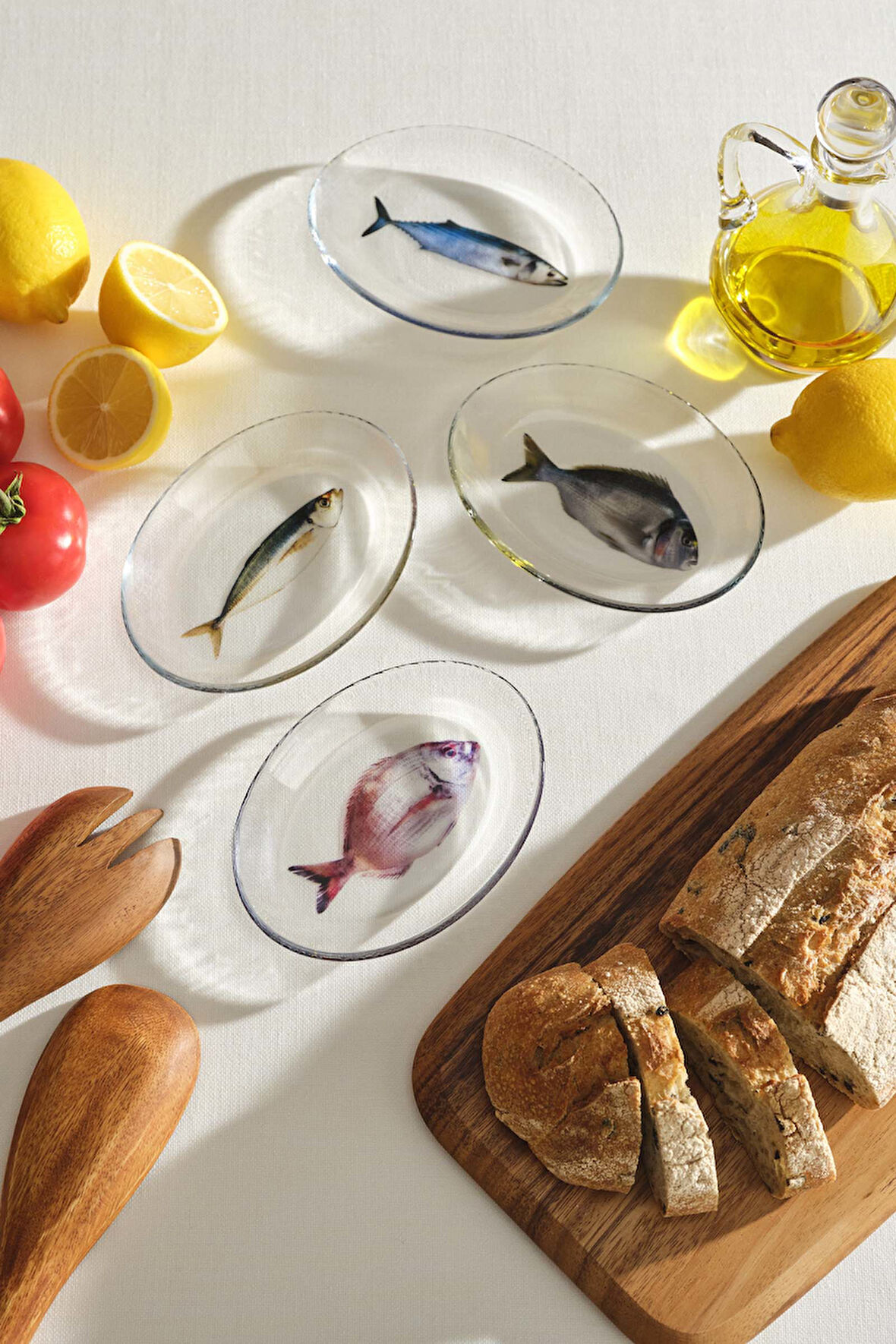 Olta Meze Tabağı Sarı Yeşil