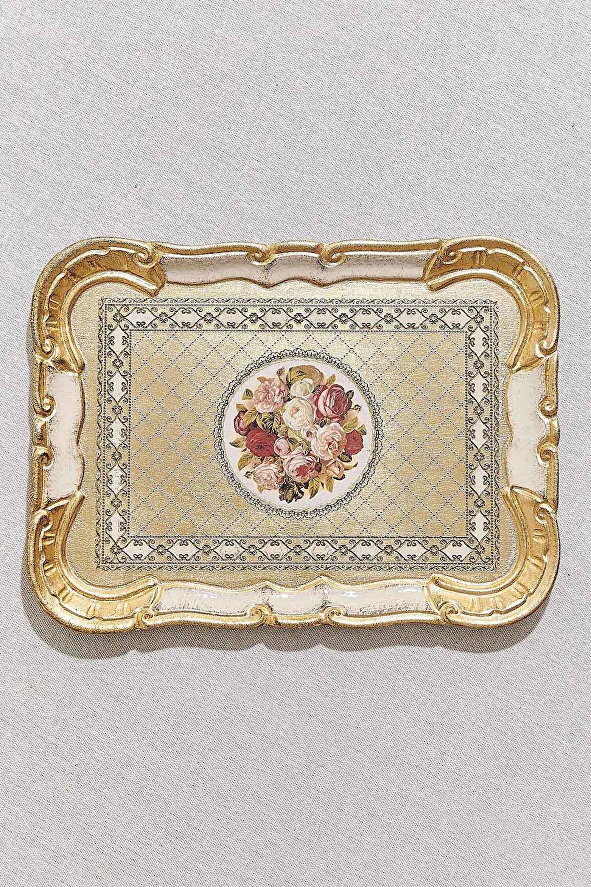 Gül Naturmort Tepsi 21x29cm