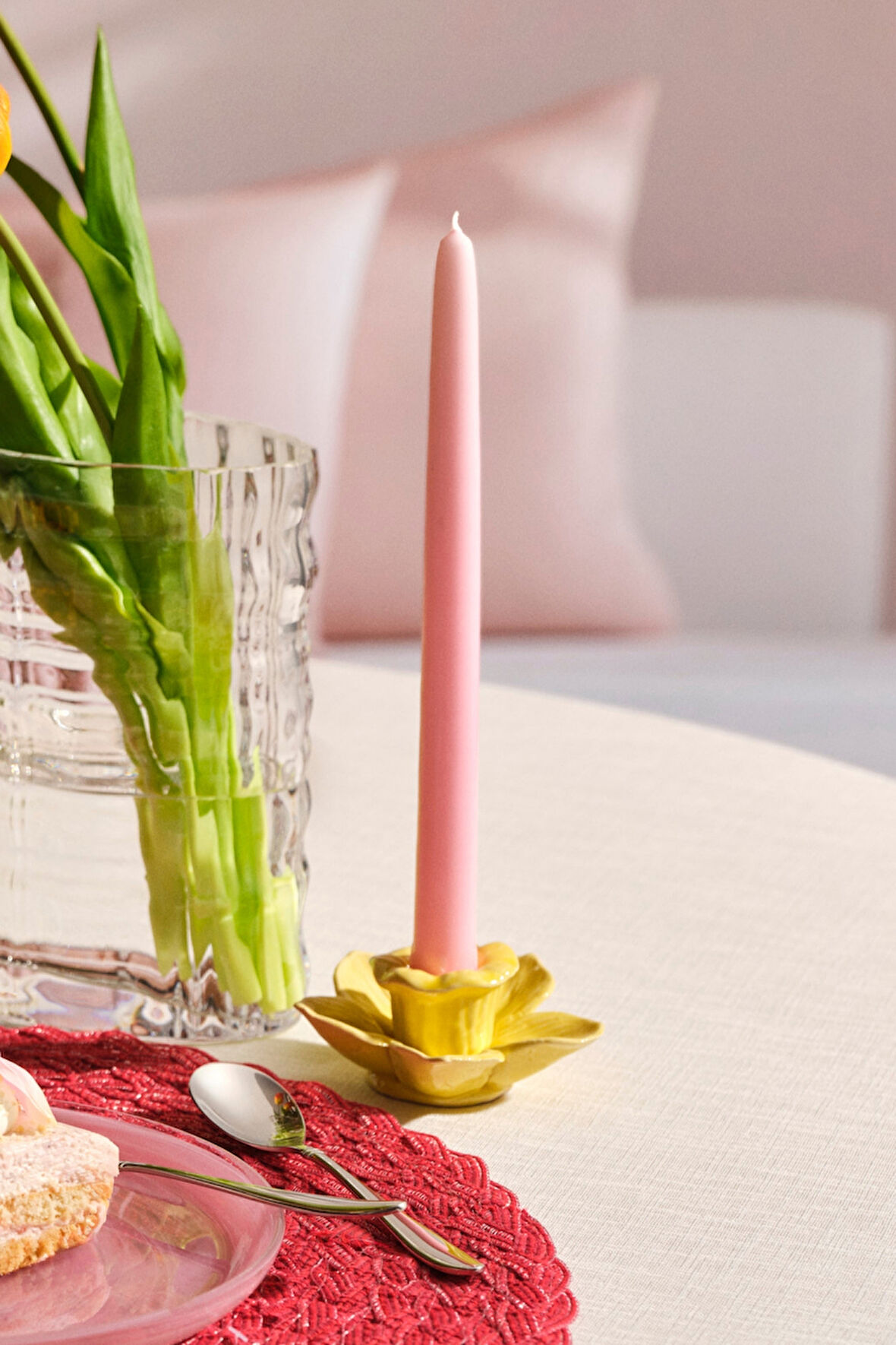 Bloom Seramik Şamdan Mumluk