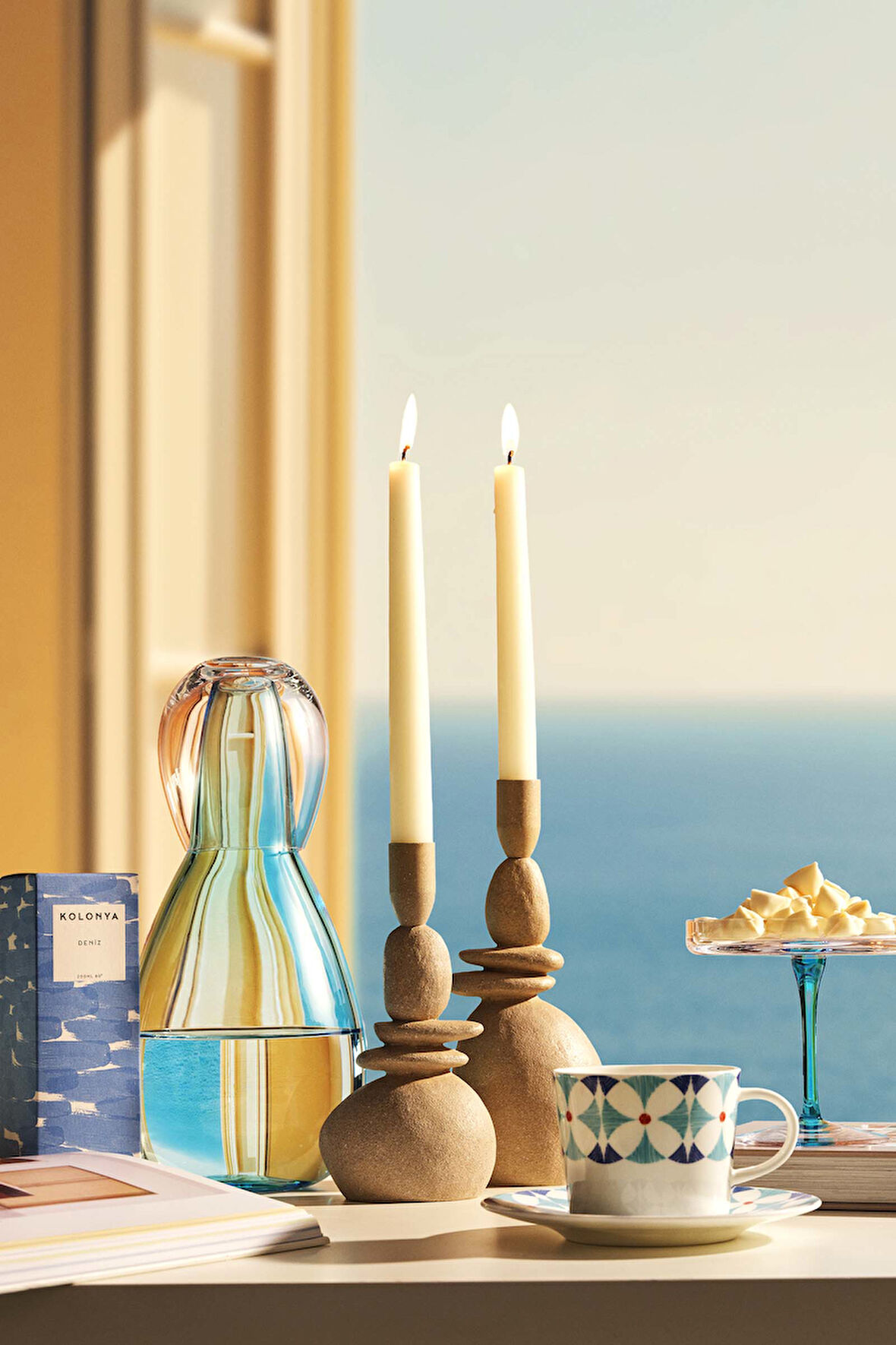 Stone Şamdan Mumluk S