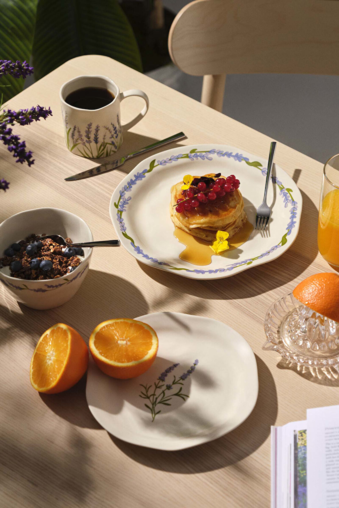 Lavander Seramik Pasta Tabaği