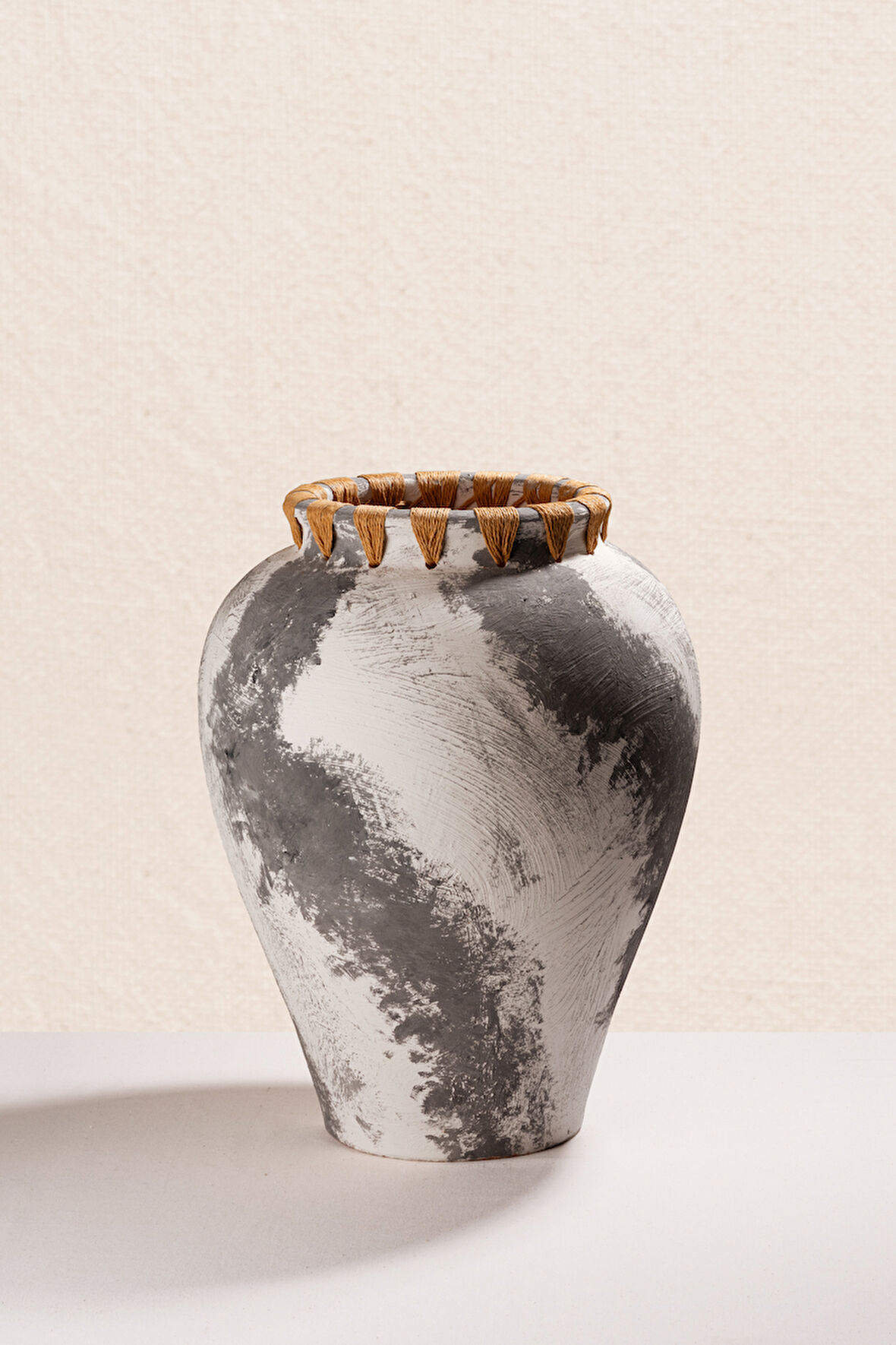 Rustik Seramik Dekoratif Küp L 50 cm