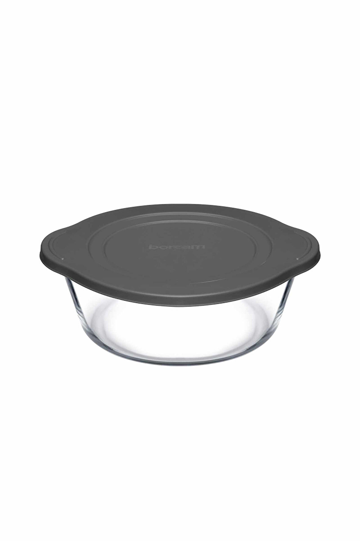 Plastik Gri Kapaklı Saklama Kabı 1460 cc