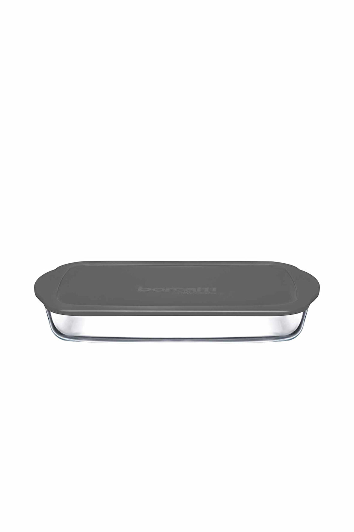 Dikdörtgen Gri Kapaklı Borcam Saklama Kabı1.9 L