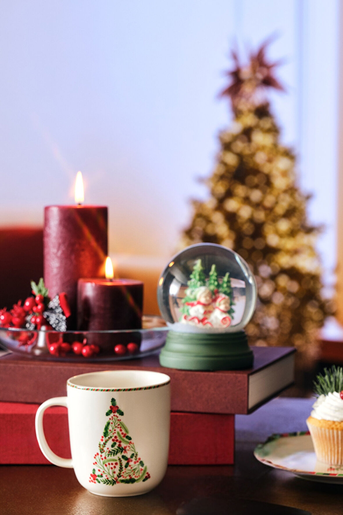 Yeni Yıl Ağacı Porselen Kupa