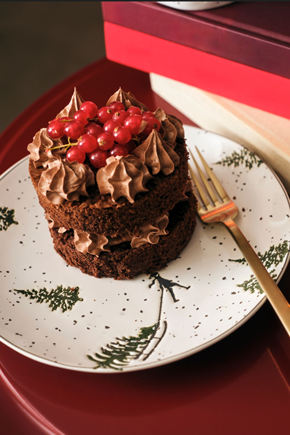 Winter Dream Seramik Pasta Tabağı