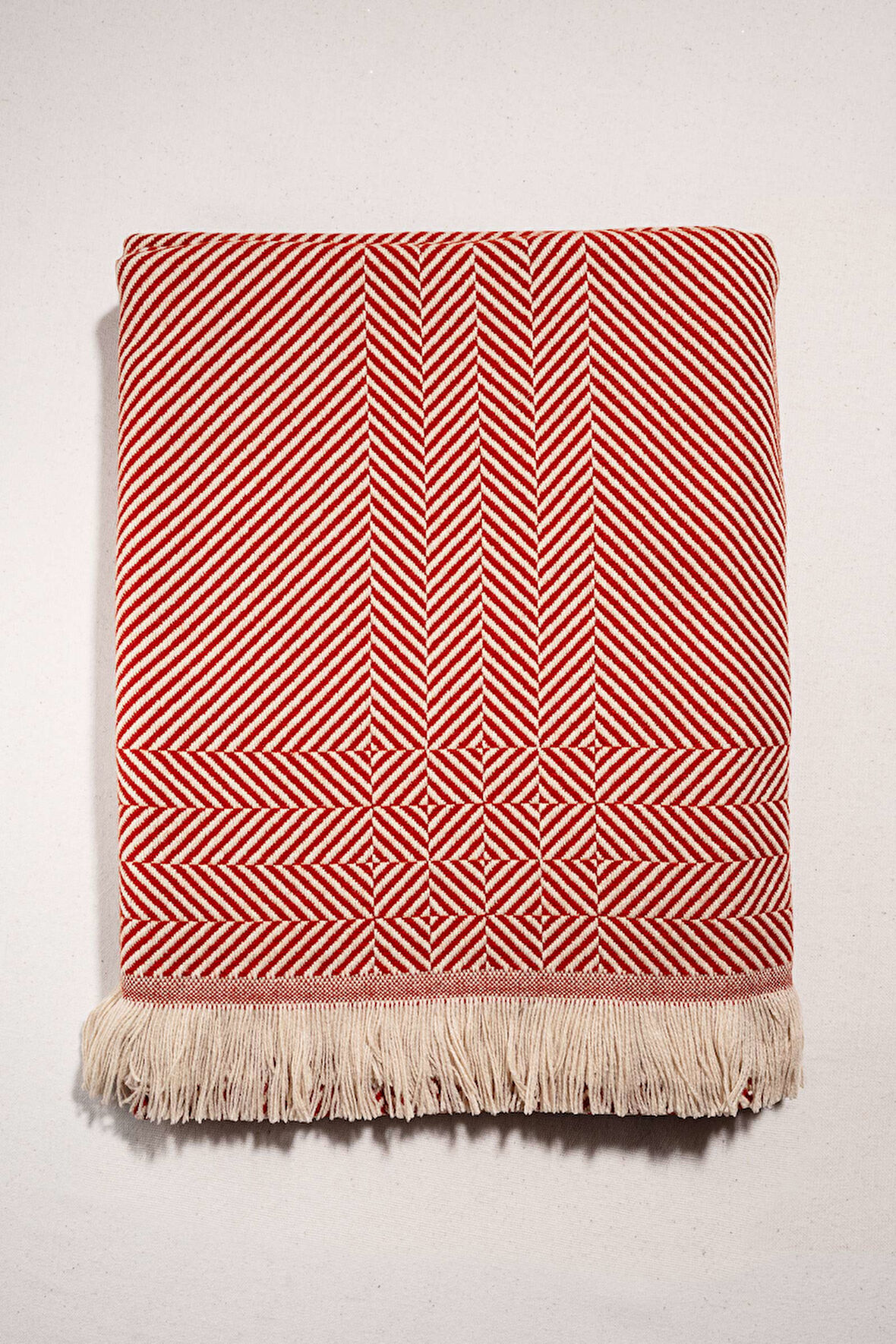 Çizgi Throw Kiremit 140 x 170 cm