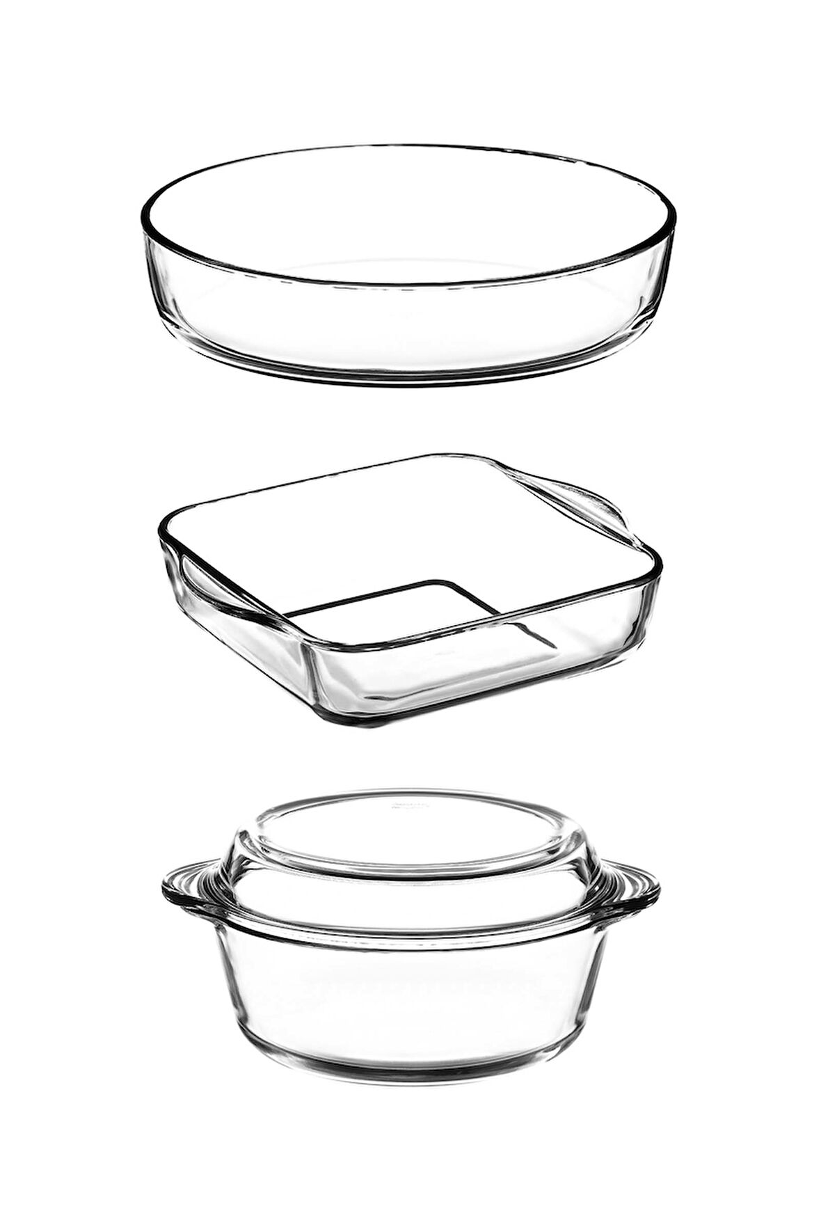  Borcam 1+2 Fırın Kabı Seti