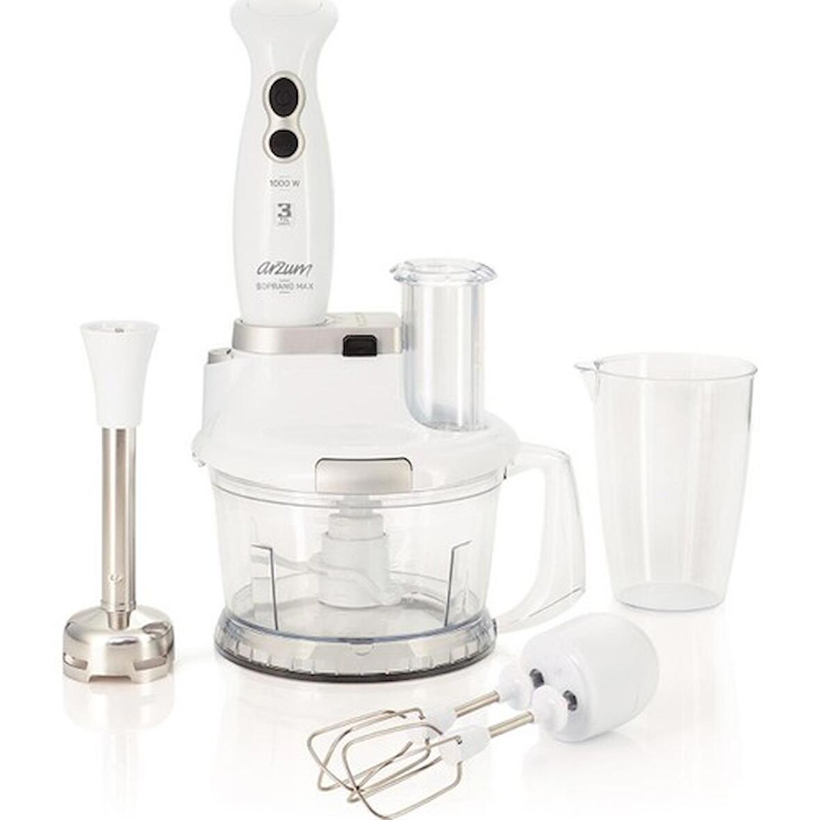 ARZUM AR1004 SOPRANO MAX 1000W MULTİ BLENDER SETİ BEYAZ