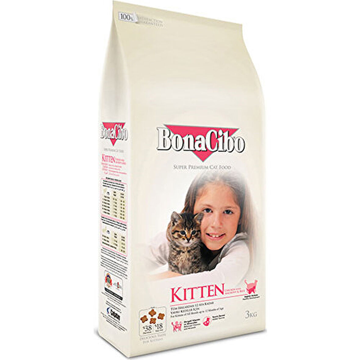 BonaCibo Kitten Tavuklu Yavru Kedi Maması 1,5 kg x 2 adet