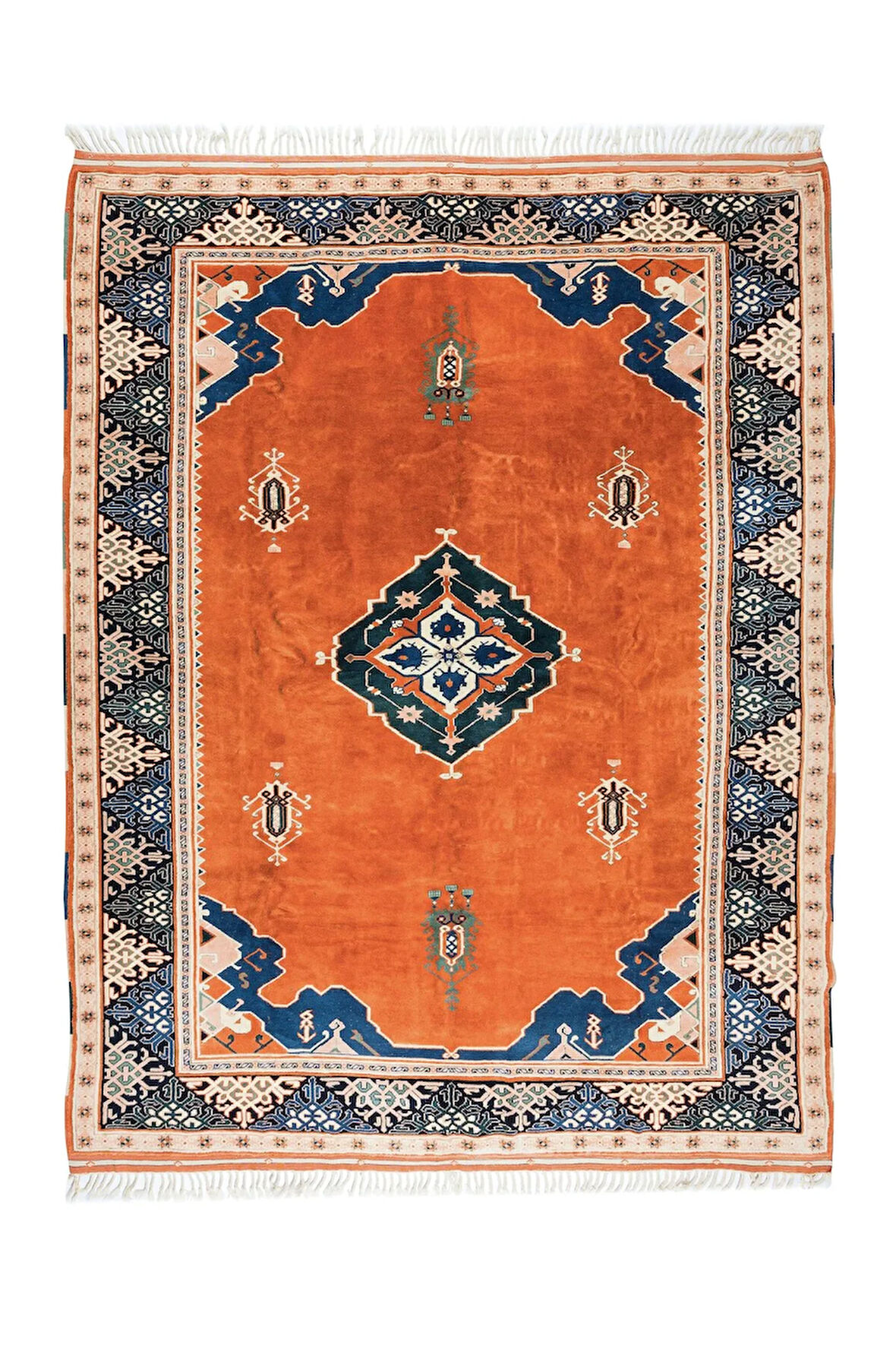 275x336 cm Büyük El Yapımı Alan Halısı, Modern El Düğümlü Halı, %100 Yün