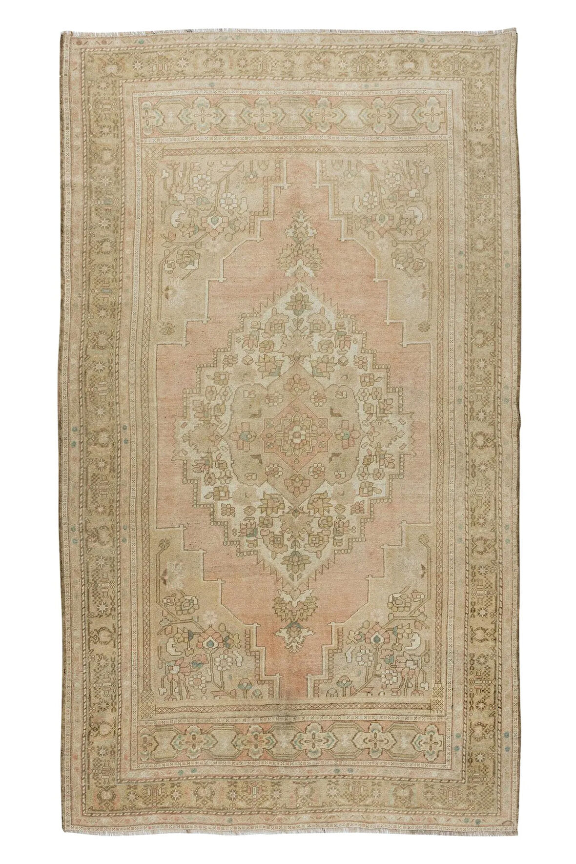 170x305 cm Eski El Yapımı Oryantal Halı, Otantik Anadolu Köy Halısı, Oturma Odası Halısı
