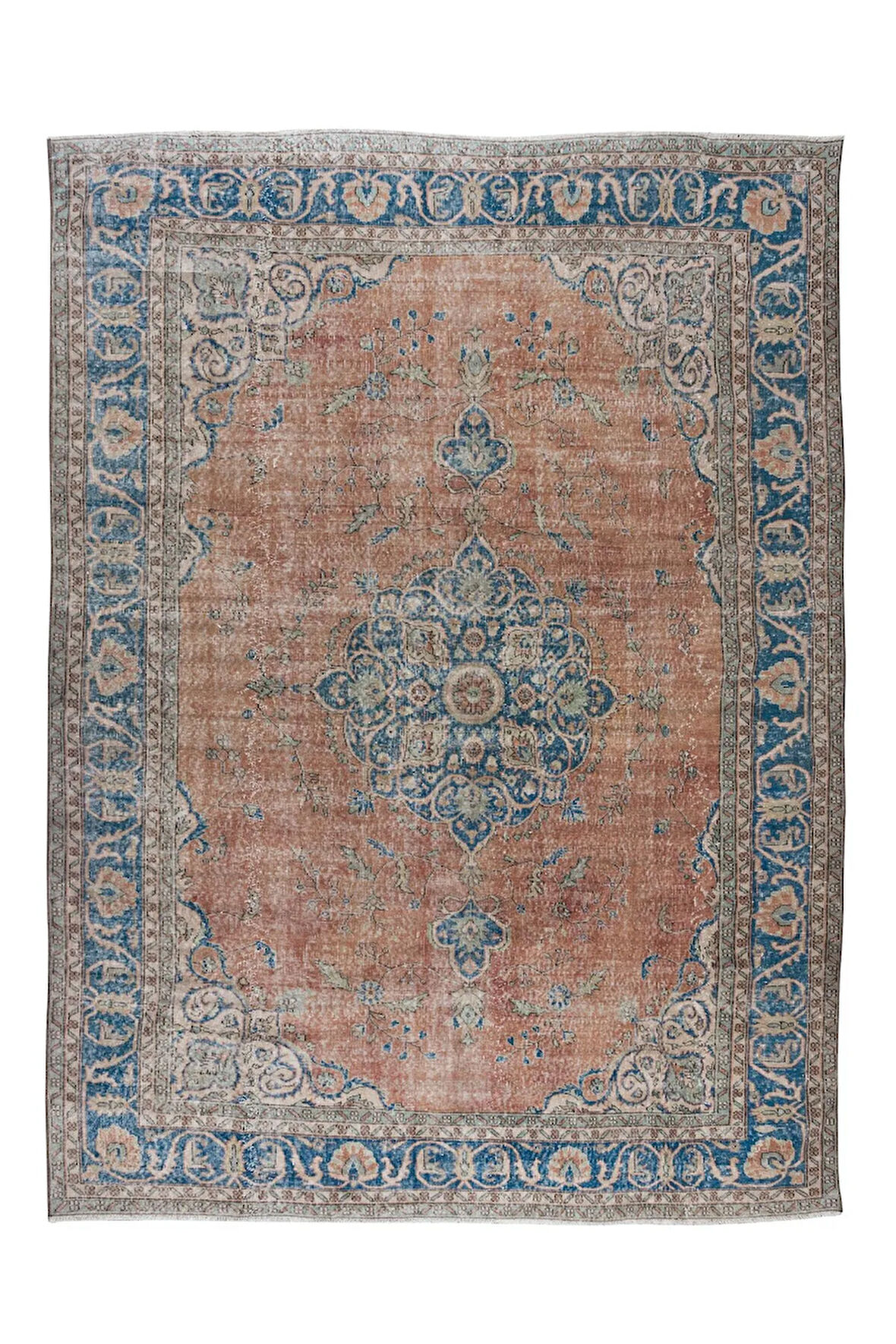 250x350 cm Benzersiz Eski Büyük Alan Halısı, Geleneksel El Yapımı Halı