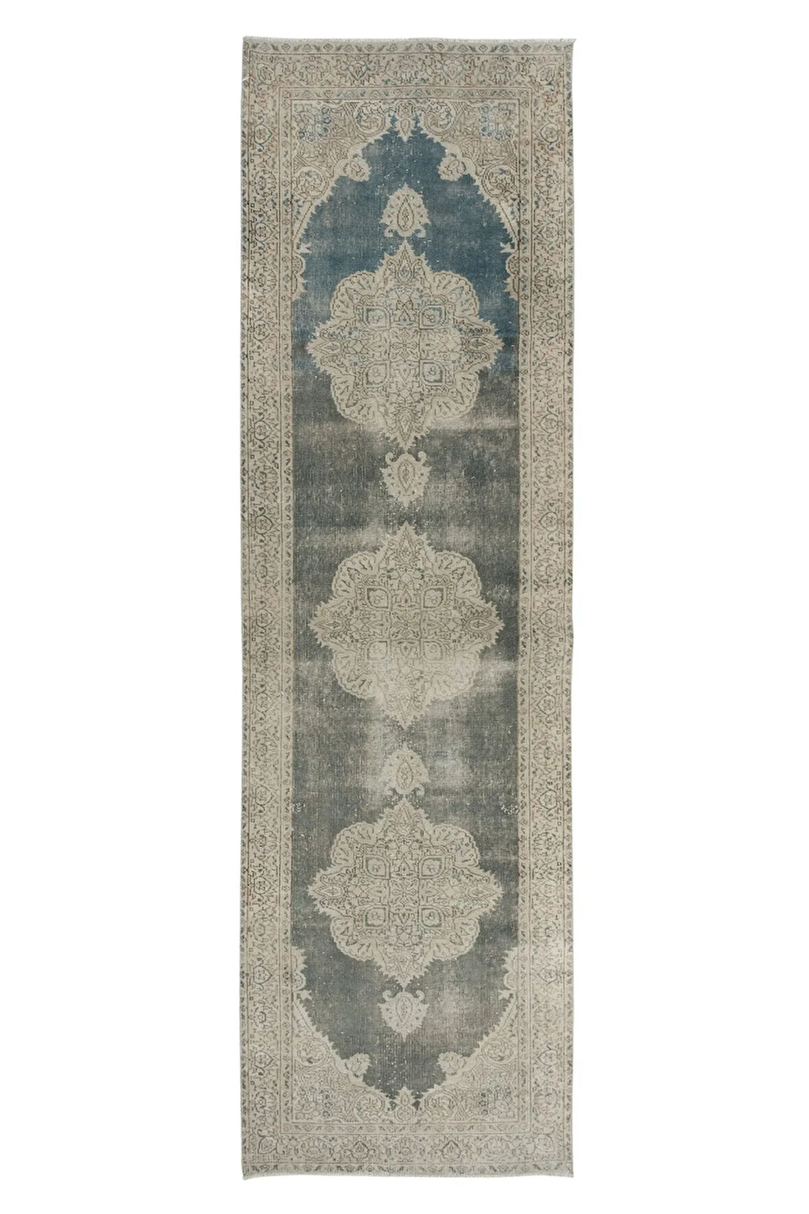 99x326 cm Soluk Eski Anadolu Koridor Halısı, Türünün Tek Eşsiz Koridor Halısı