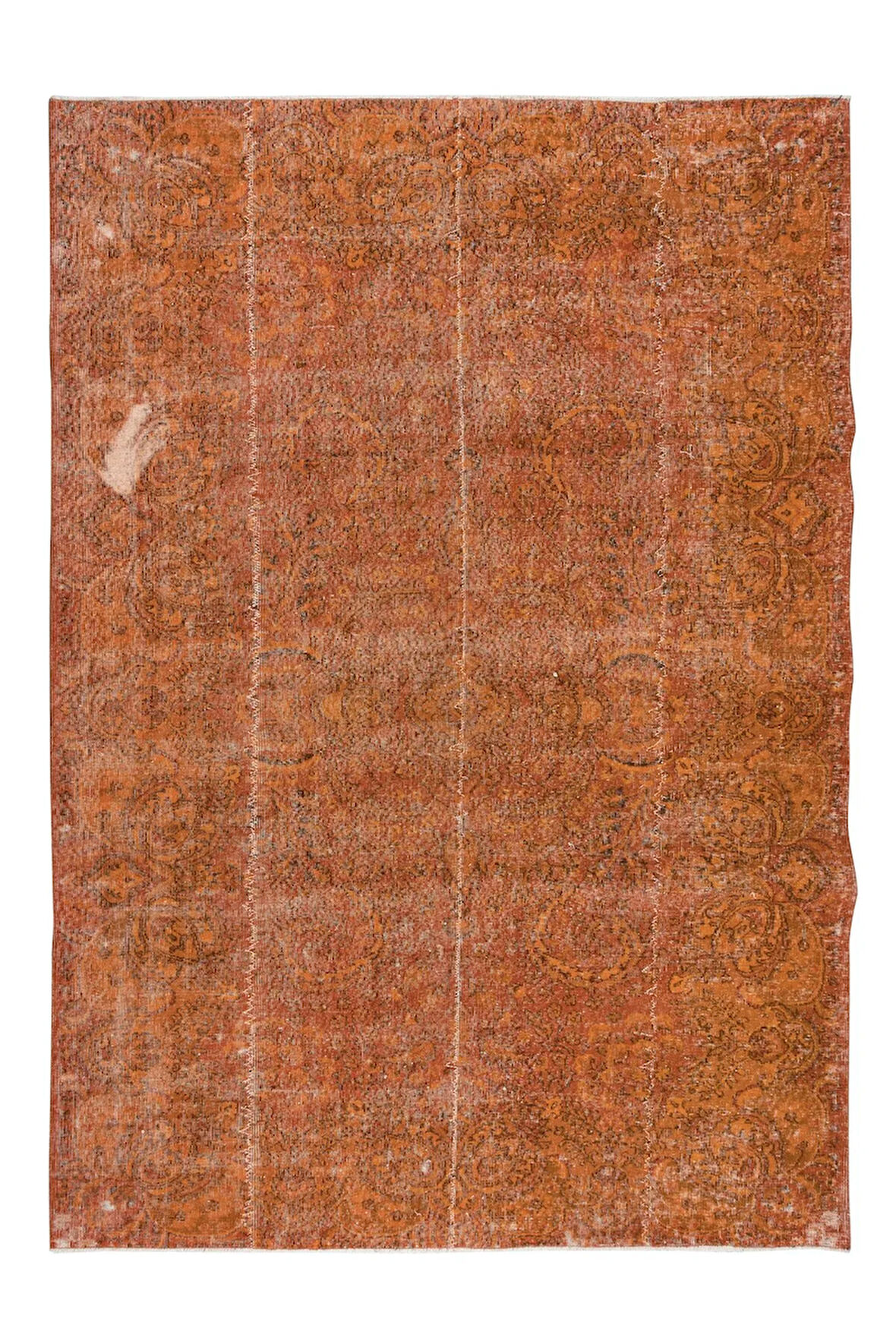 210x300 cm Turuncu El Düğümlü Halı, Modern Mutfak Halısı, Modern Ofis Halısı