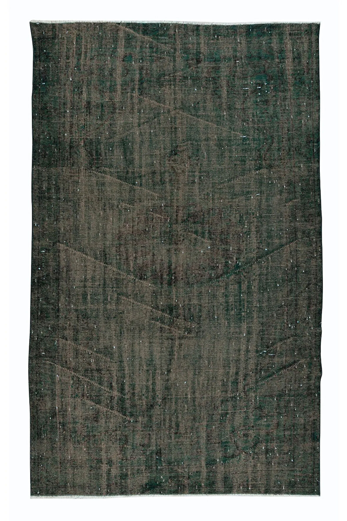 160x257 cm El Dokuması Halı, Yeşil Modern Halı, El Yapımı Yünlü Halı