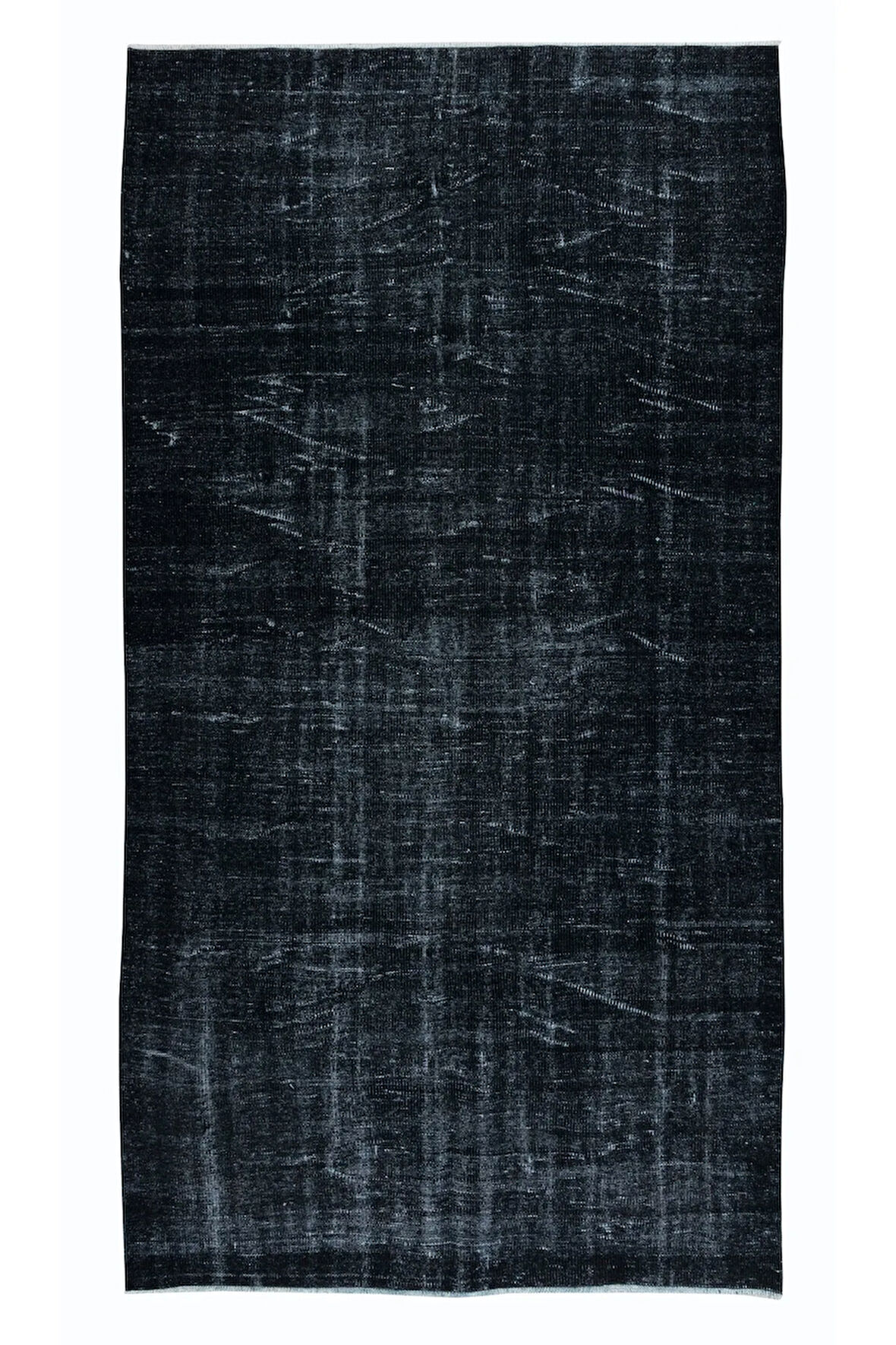 157x290 cm Siyah El Yapımı Anadolu Halısı, Çağdaş Ev ve Ofis Dekoru Halı