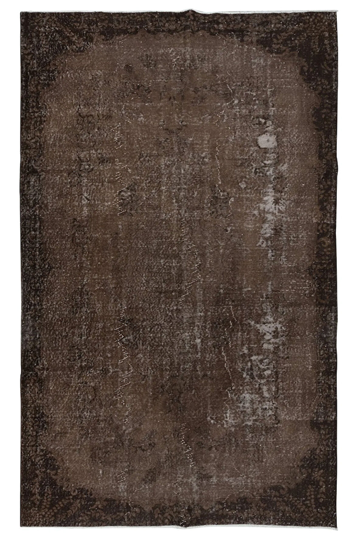 188x298 cm Modern Ev ve Ofis Dekoru için Kahverengi Halı, El Yapımı Anadolu Halı