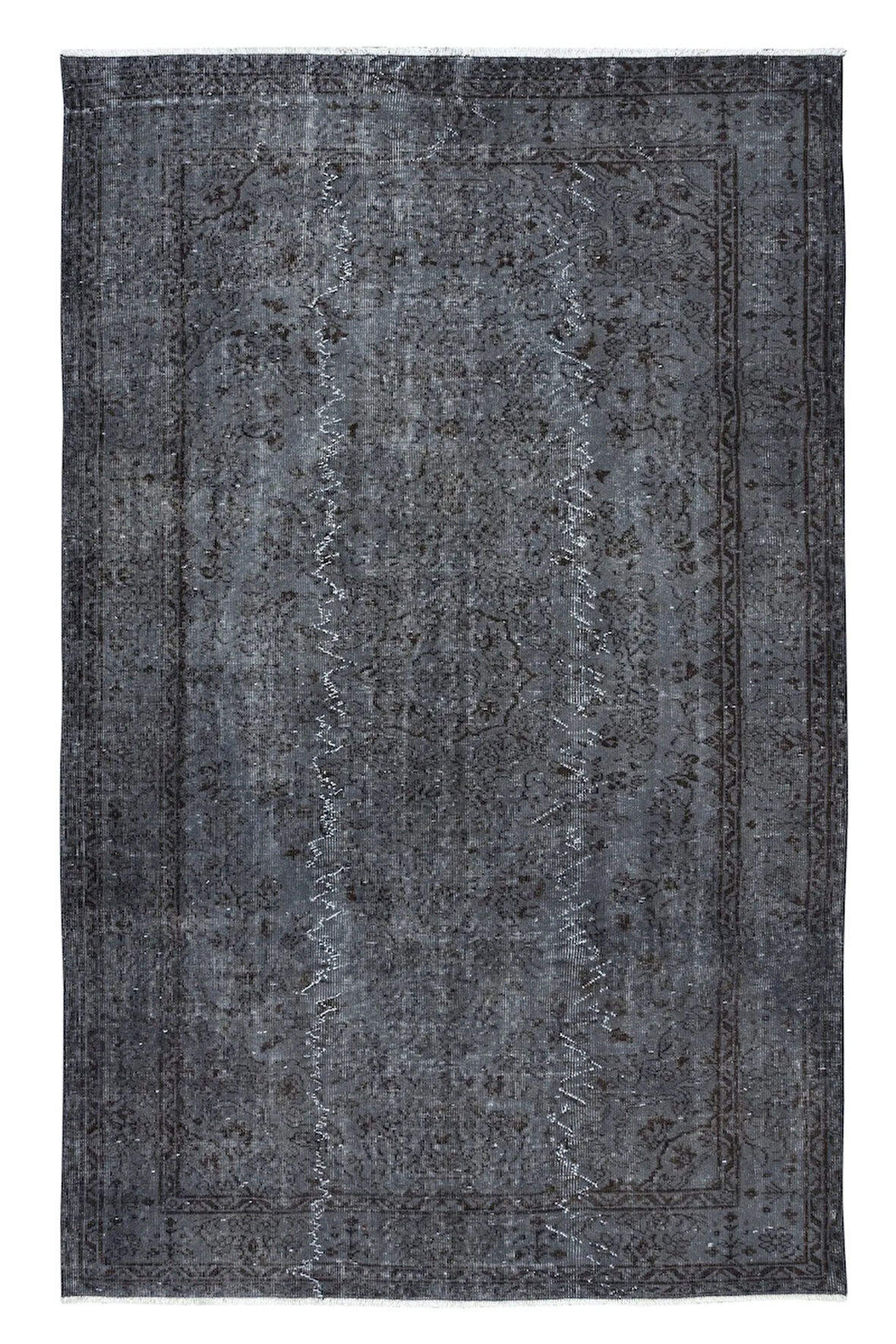 179x282 cm El Dokuması Halı, Gri Modern Halı, El Yapımı Yünlü Halı