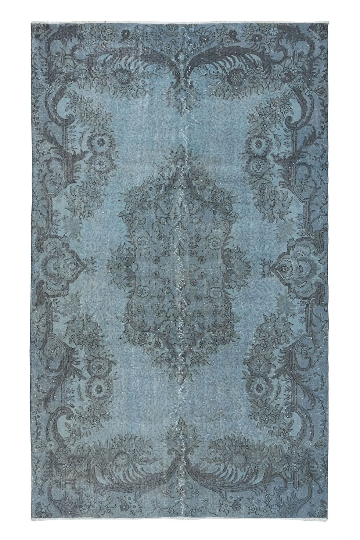 186x303 cm Modern El Yapımı Halı, Mavi Çocuk Odası Halı, Mavi Ev Dekoru