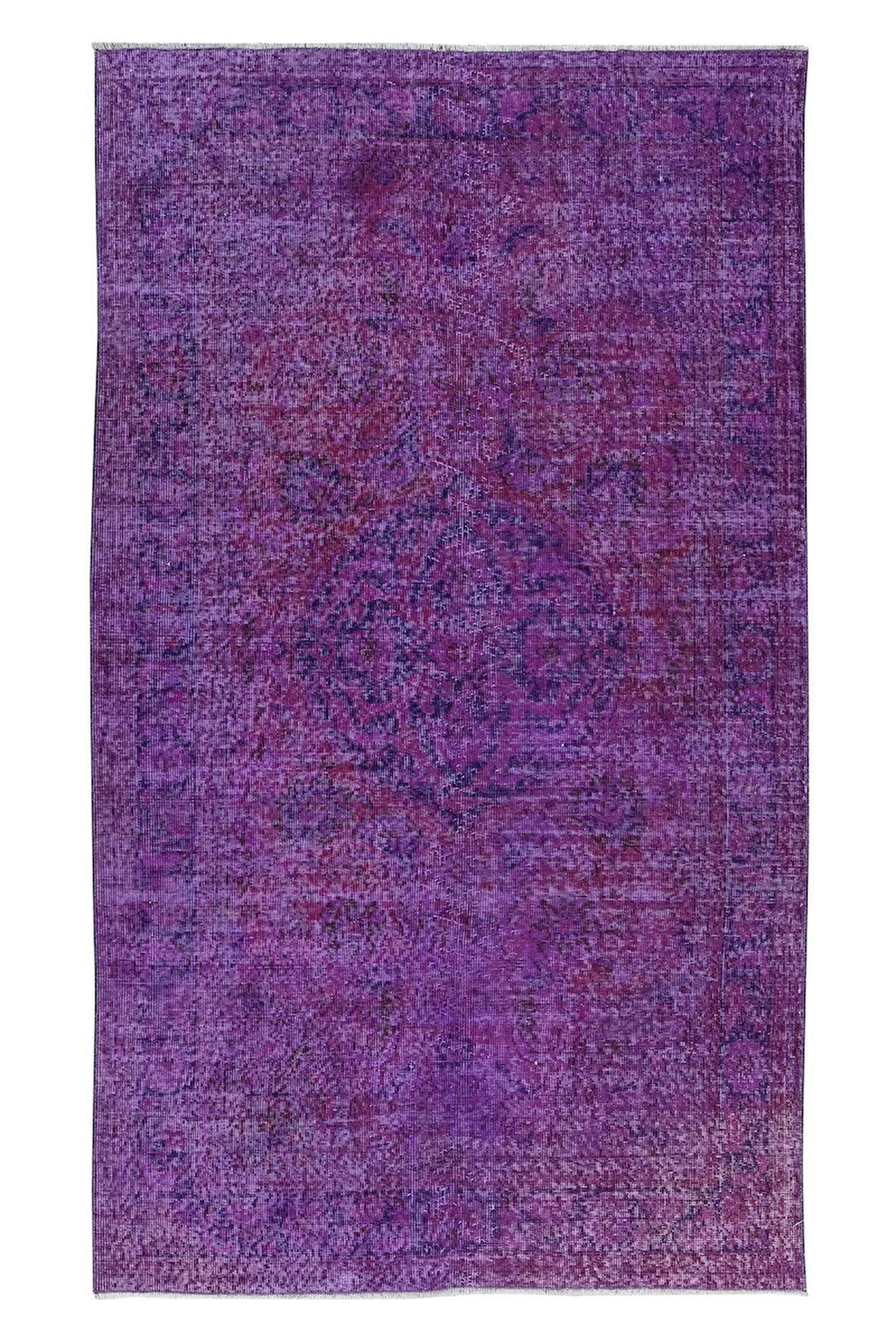 146x244 cm Mor Dış & İç Mekan Halısı, El Yapımı Halı, El Dokuma Türk Halısı, Eski Yenilenmiş Halı