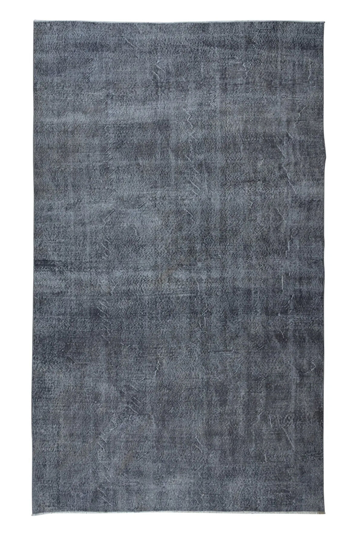 226x375 cm Gri El Dokuması Büyük Halı, Mutfak ve Yemek Odası için Modern Halı