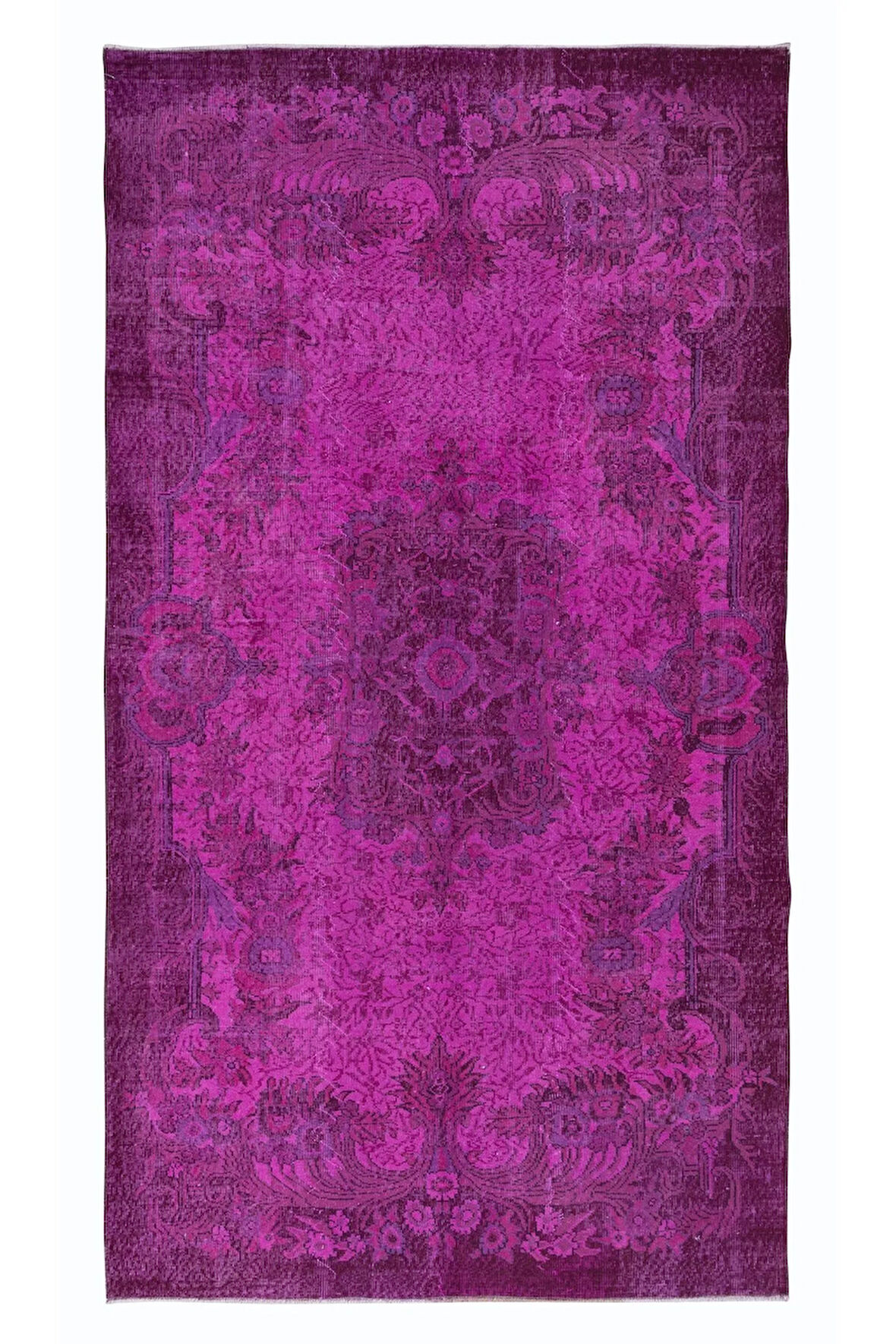 164x294 cm, Pembe Salon Halısı, El Dokuması Yünlü Türk Halısı, Pamuklu Alan Halısı