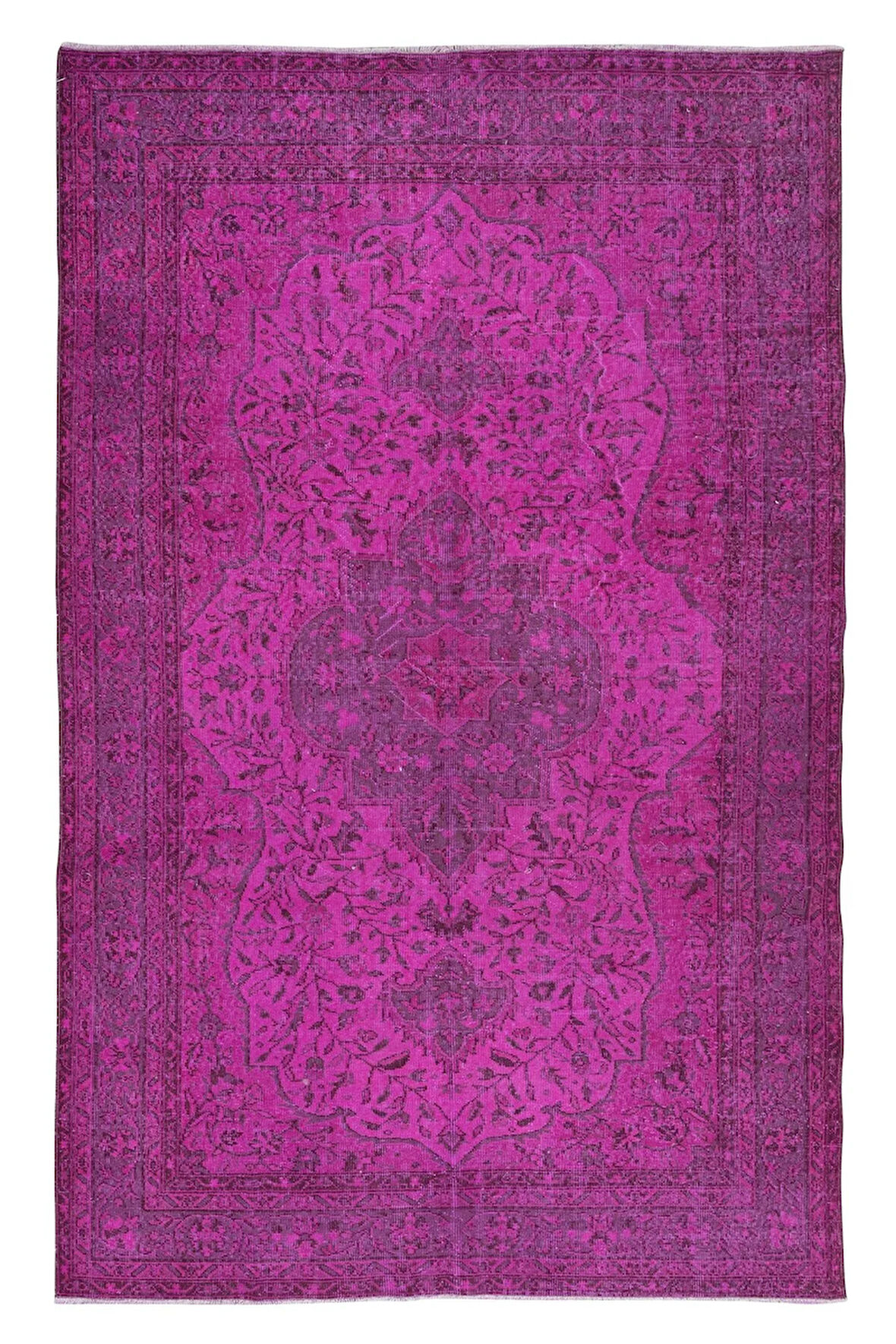 193x298 cm, Pembe El Dokuması Halı, Mutfak ve Yemek Odası için Modern Halı
