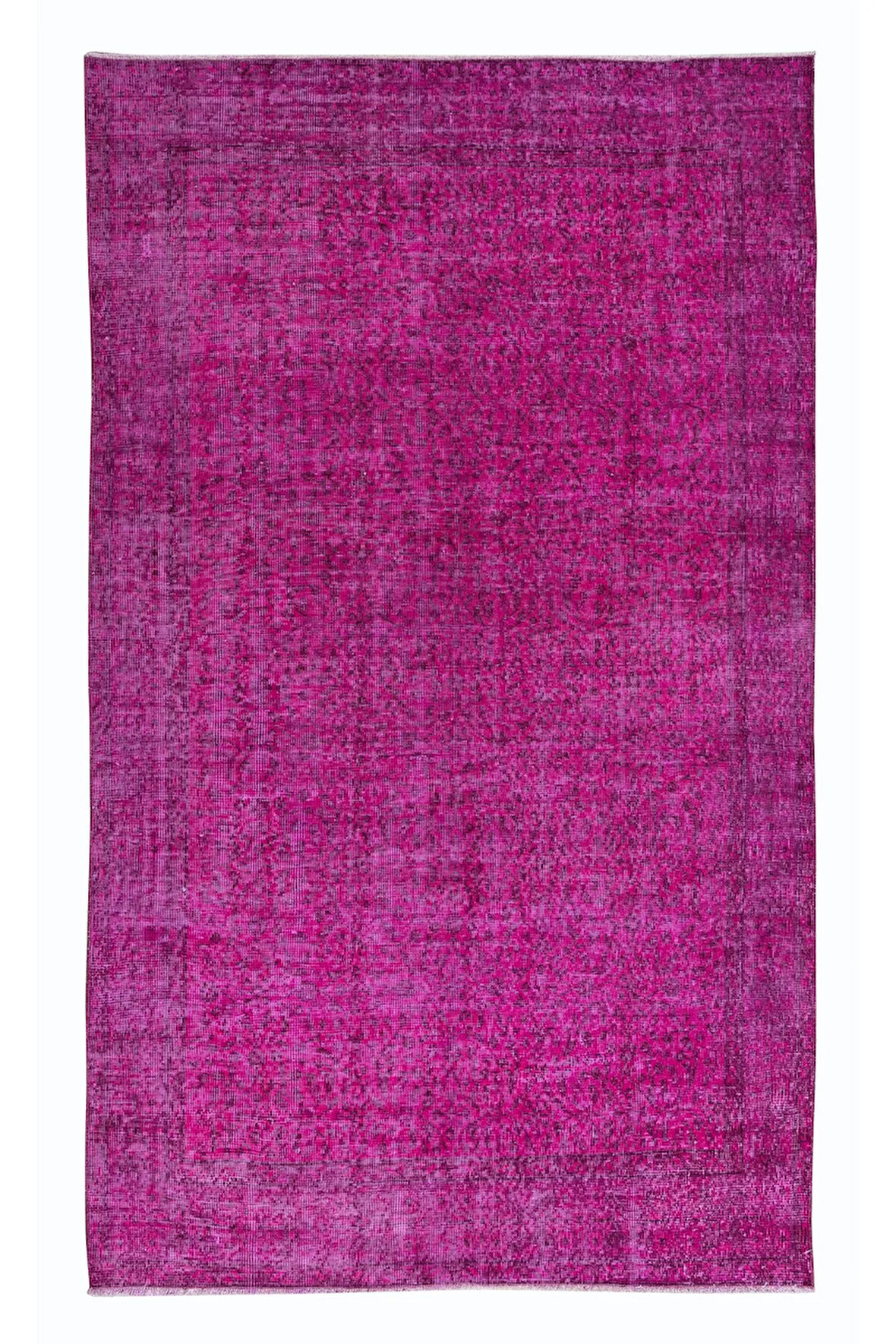 157x254 cm, Modern Ev Dekoru Halı, Pembe El Yapımı Halı, Geleneksel Yünlü Halı