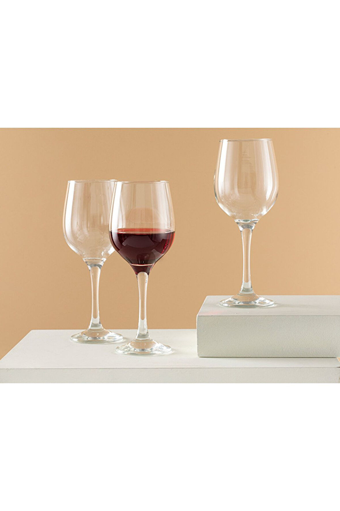 Palma Cam 3'lü Kadeh 480 ml Şeffaf
