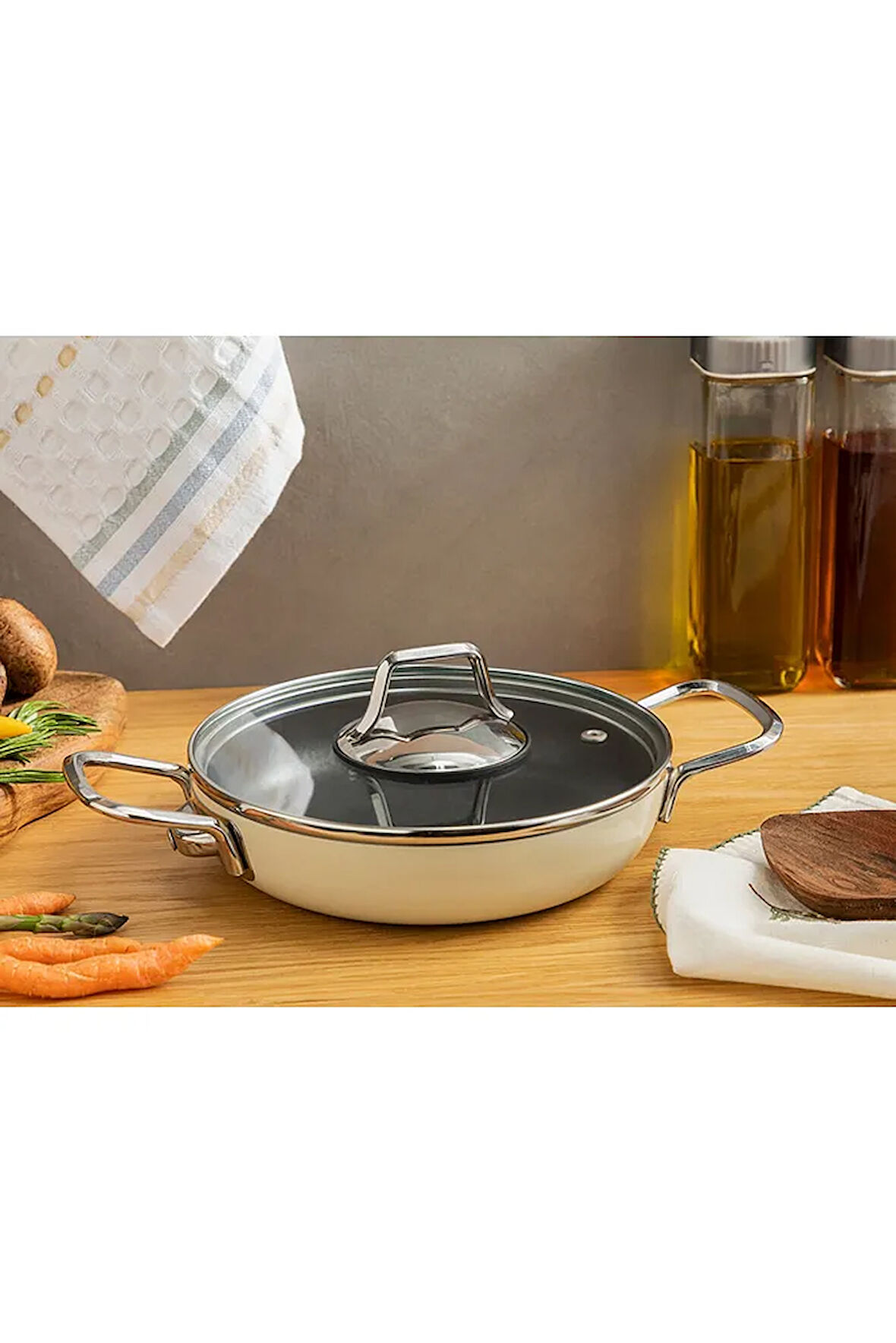 Excellence Alüminyum Non-stick Sahan 18 Cm Krem