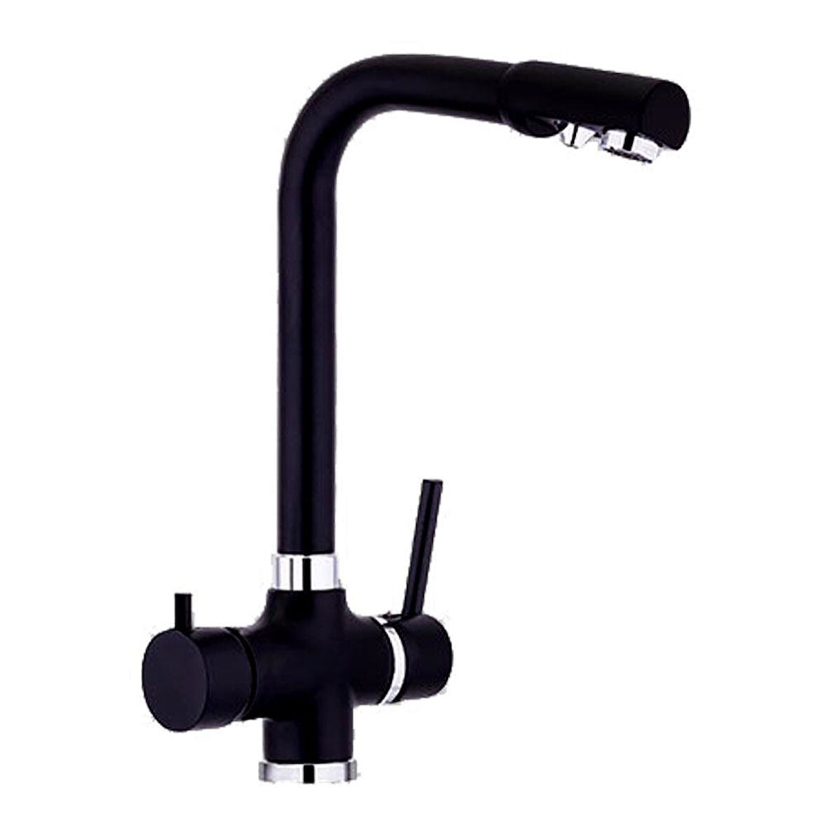 Pera PBDW Black Mix, Su Arıtma Çıkışlı Mutfak Armatürü